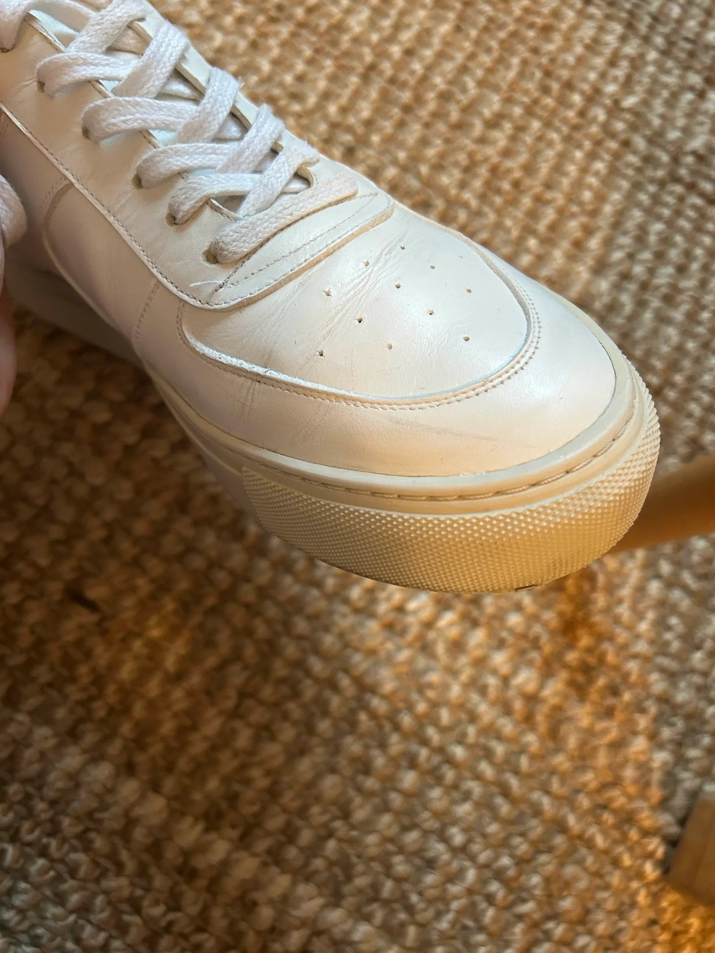 Flattered Solna Leather White Sneakers