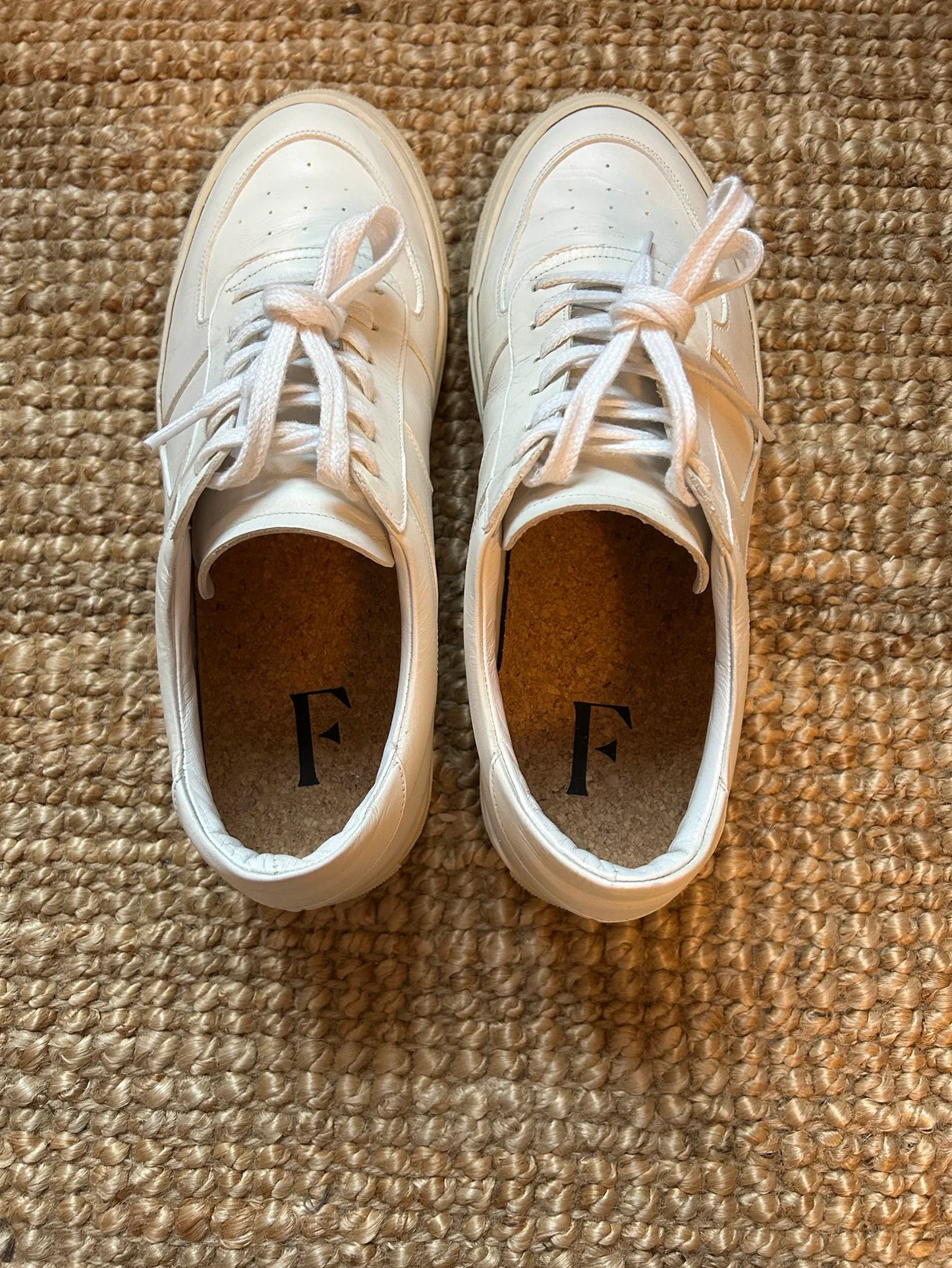 Flattered Solna Leather White Sneakers