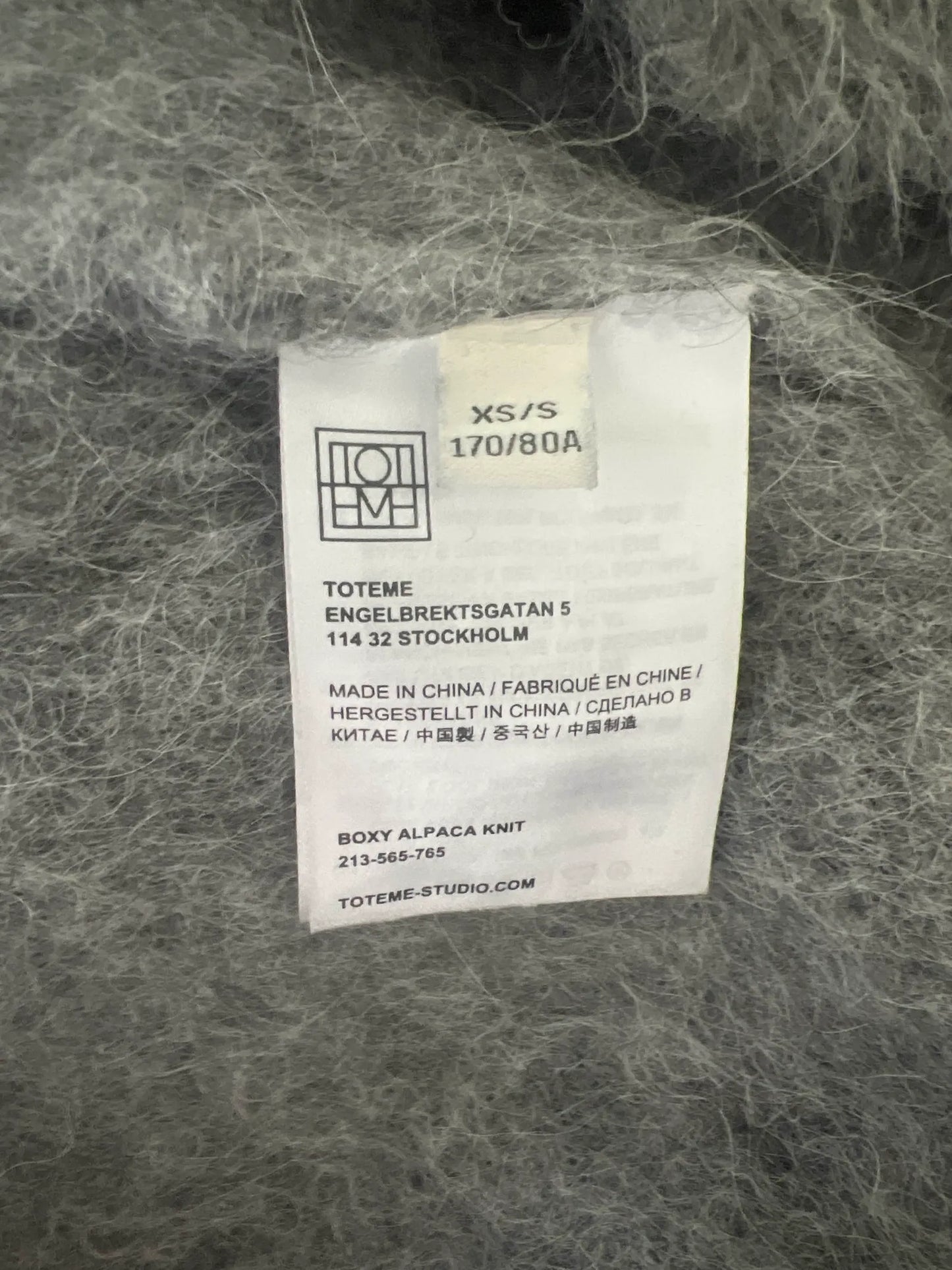Toteme Boxy Alpaca Knit Sweater