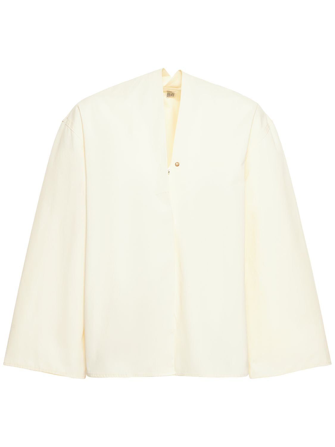 Toteme V-neck Heavy Cotton Blouse Shirt