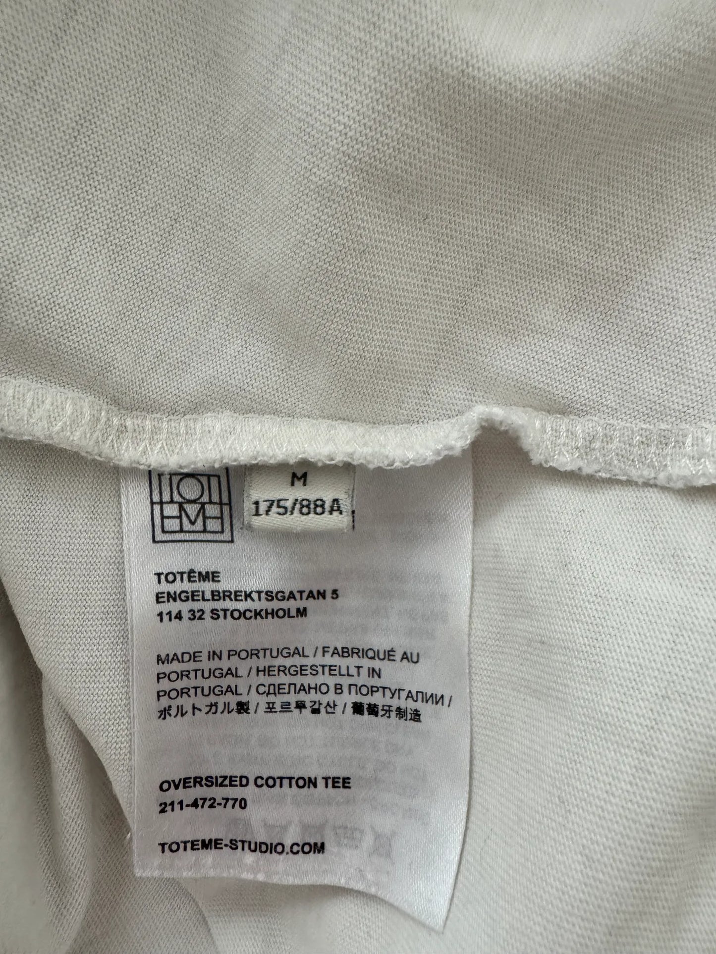 Toteme Oversized Cotton T-shirt