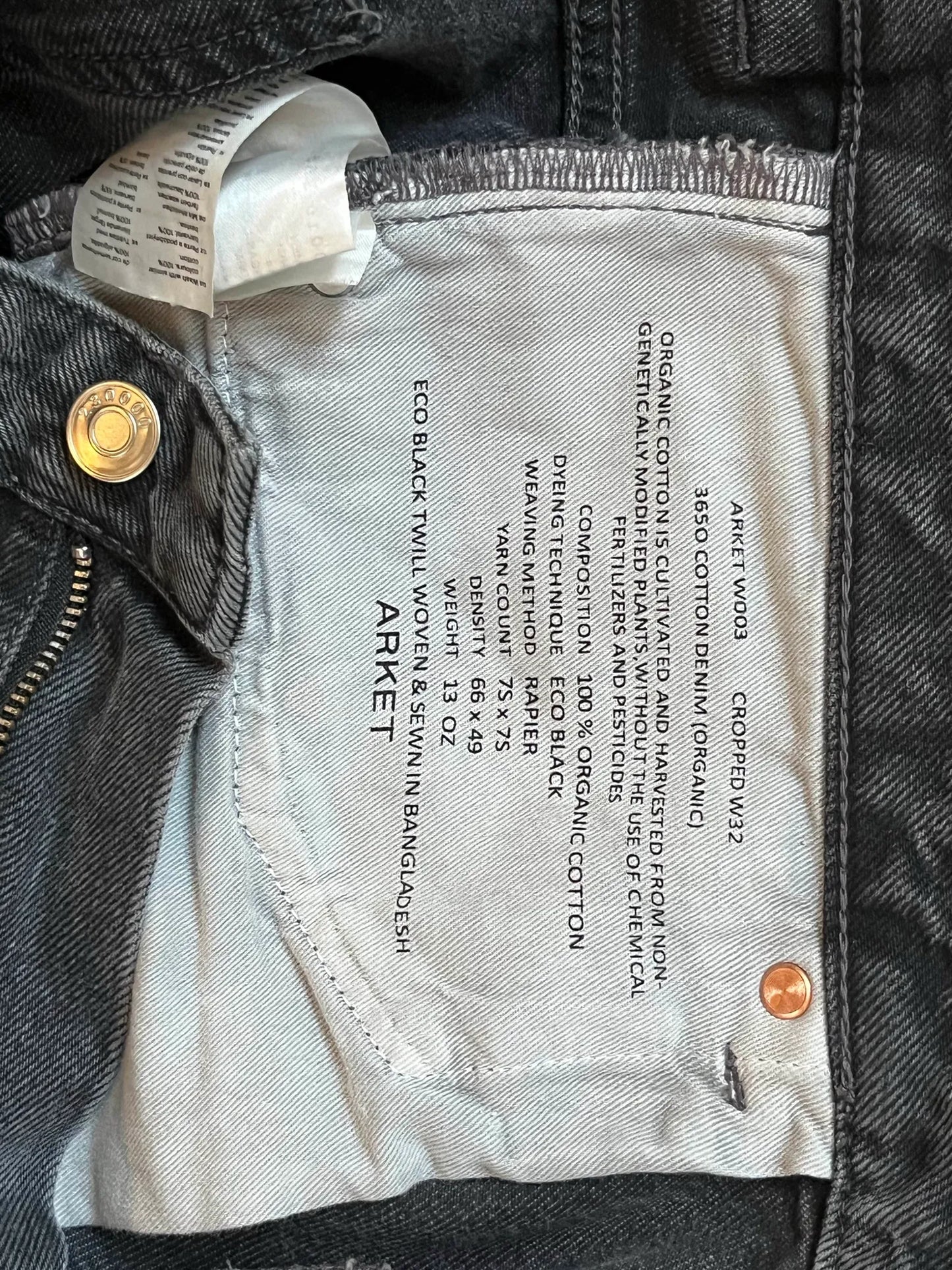Arket Cotton Cropped Jeans