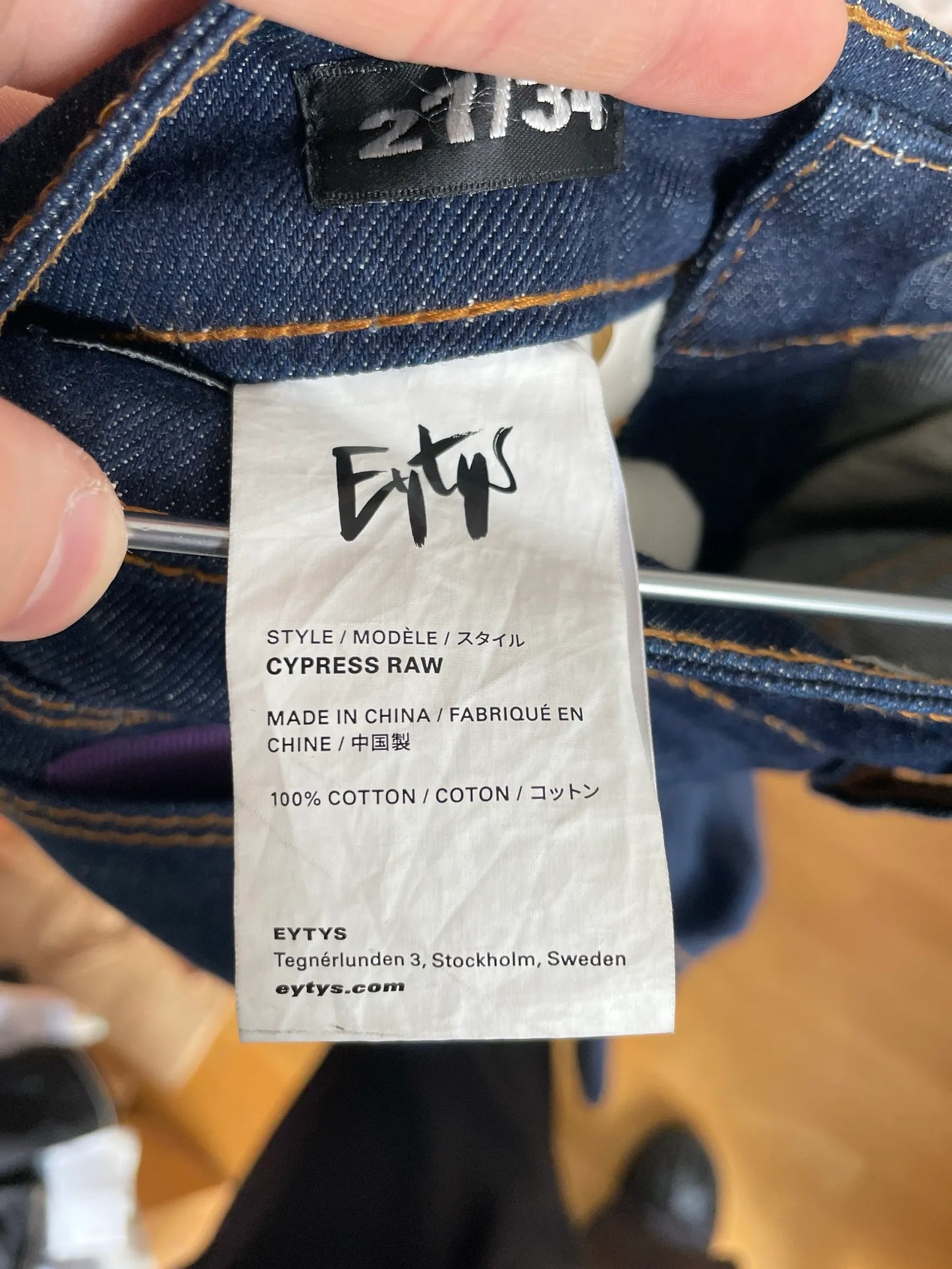 Eytys Cypress Raw Indigo Jeans