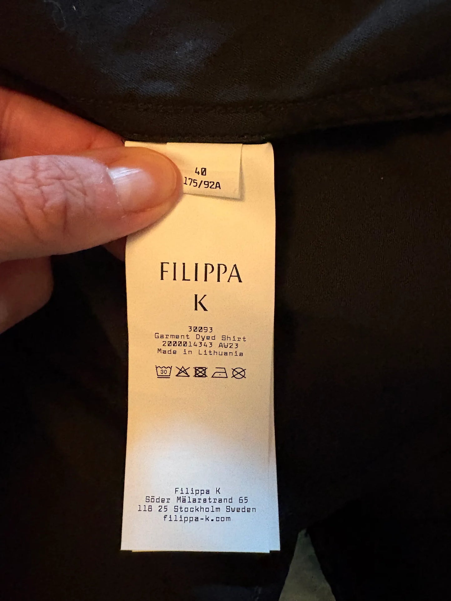 Filippa K Garment Dyed Shirt