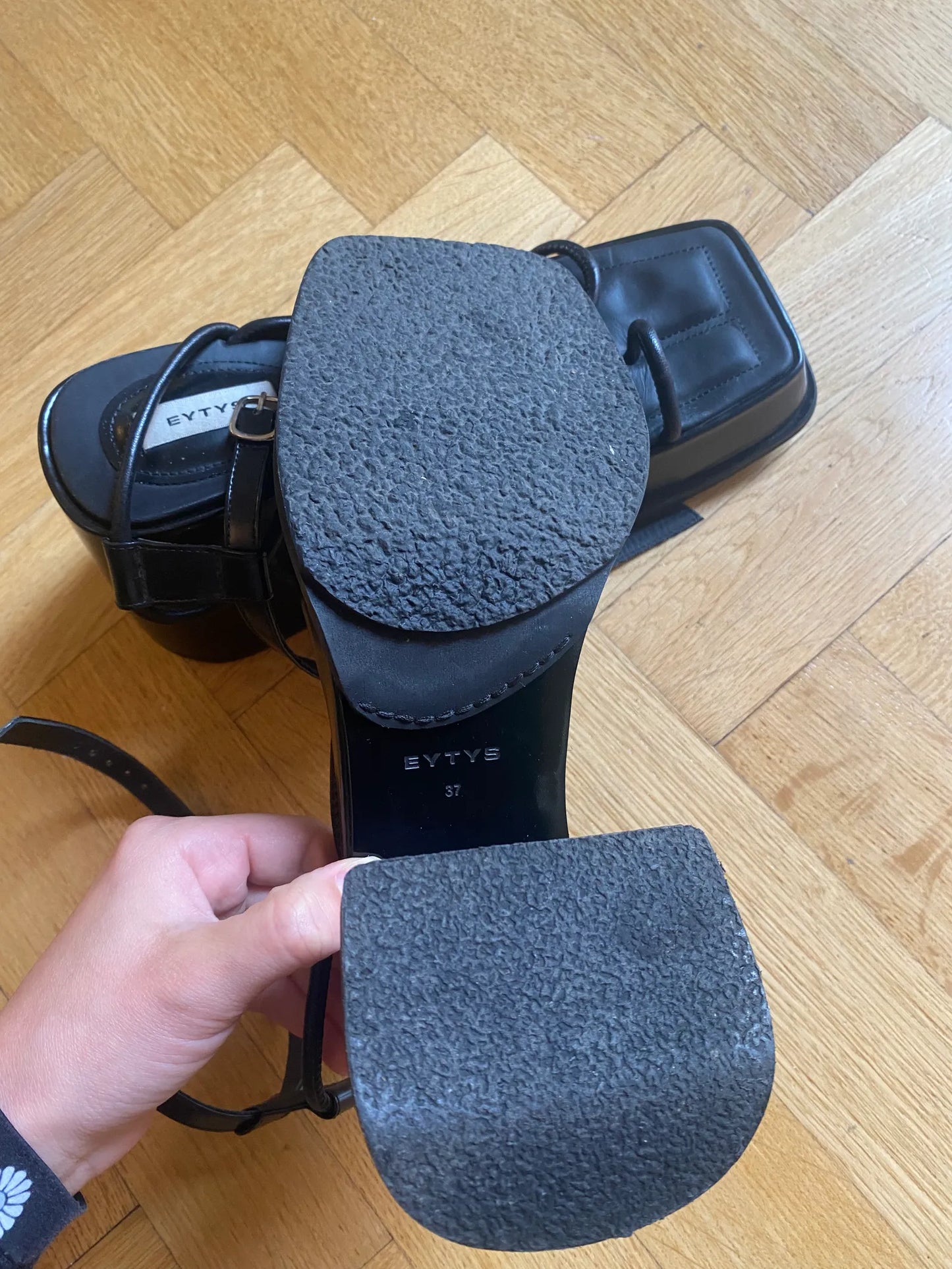 Eytys Olympia Leather Black Heels
