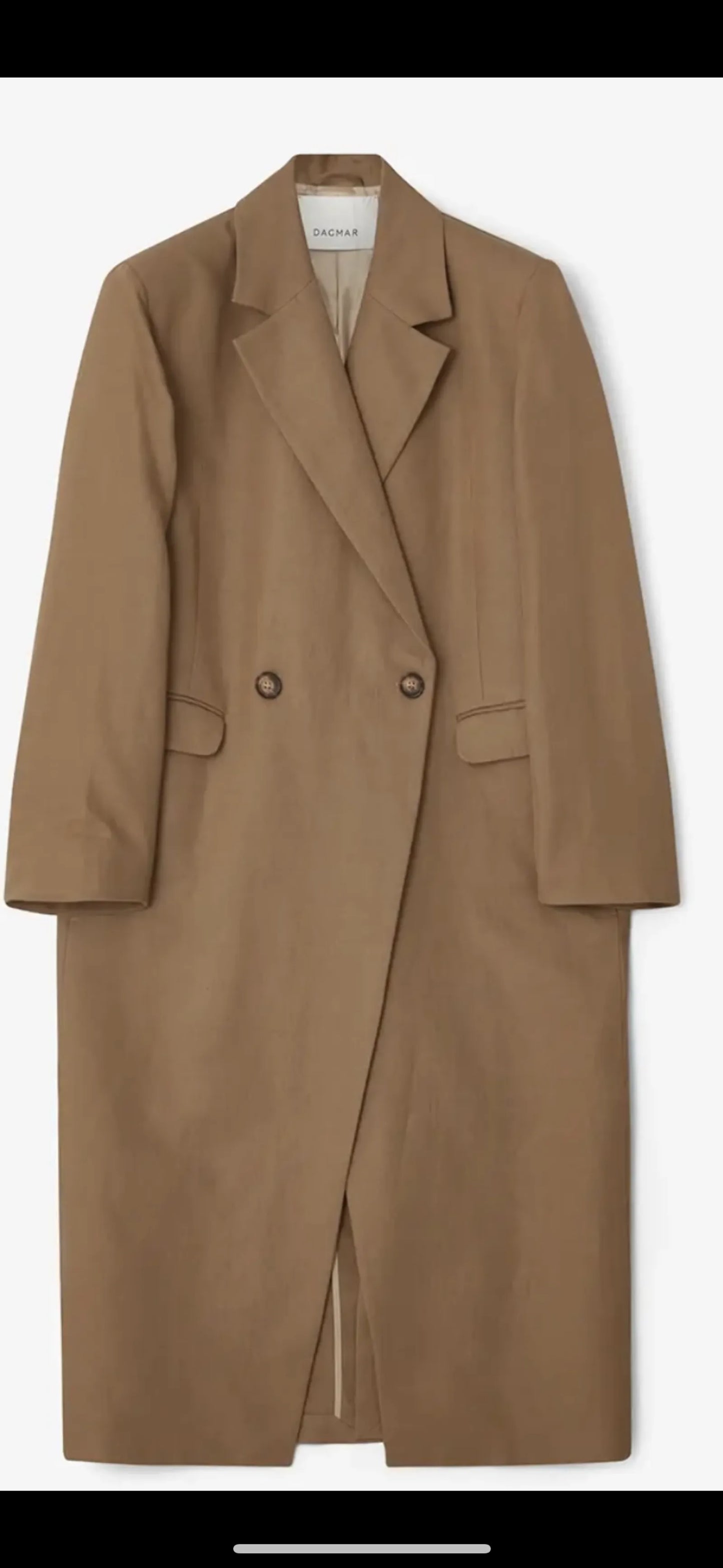 Dagmar Double Breasted Linen Coat