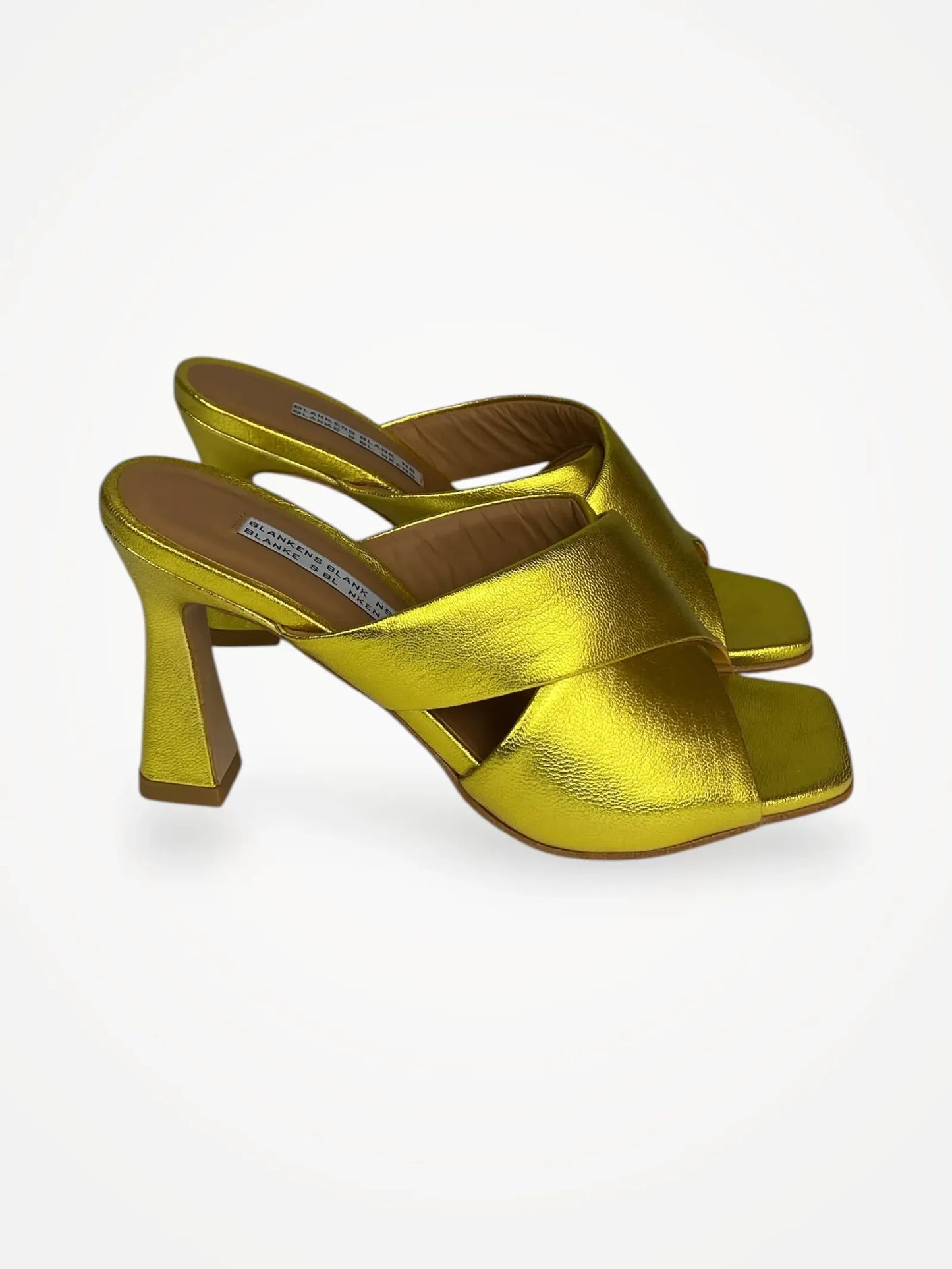 Blankens The Lily Chartreuse Heels