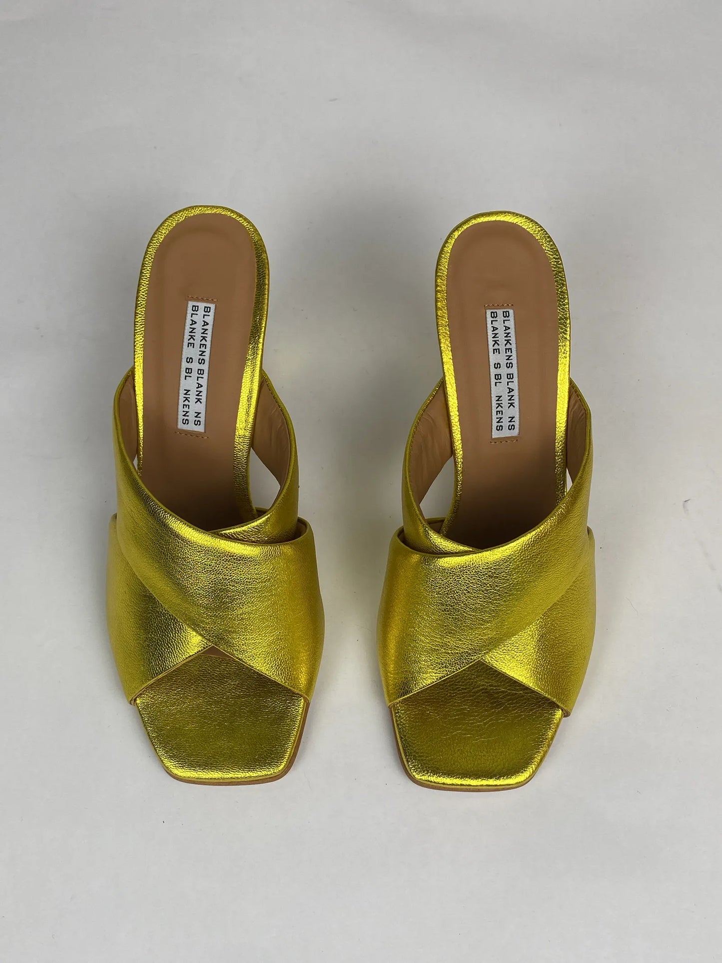Blankens The Lily Chartreuse Heels