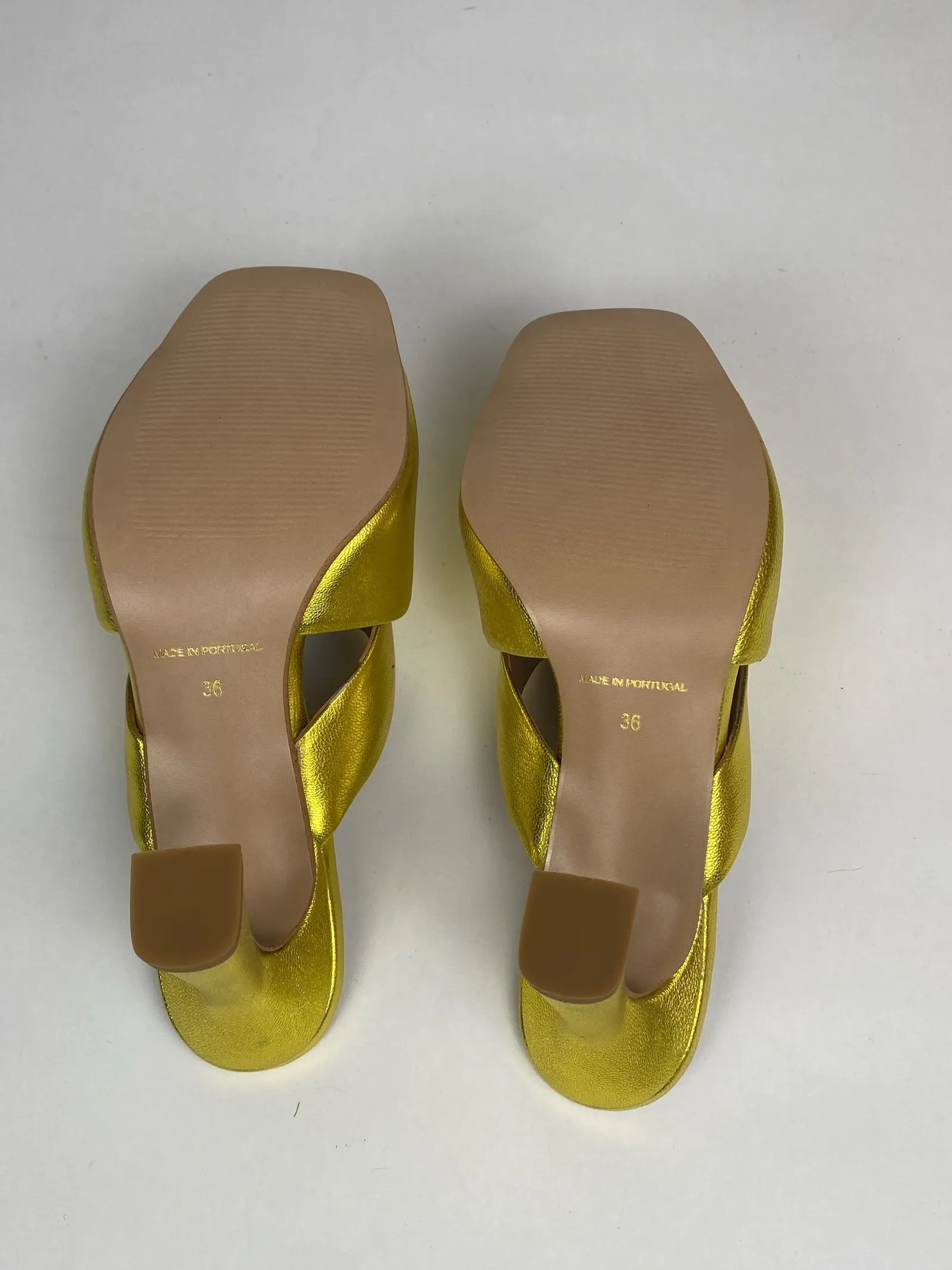 Blankens The Lily Chartreuse Heels