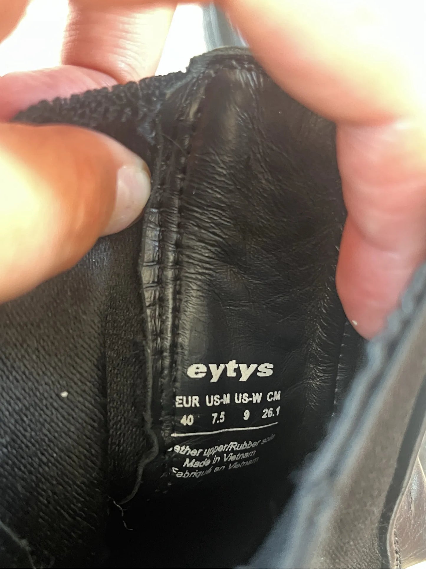 Eytys Nikita Leather Black Boots