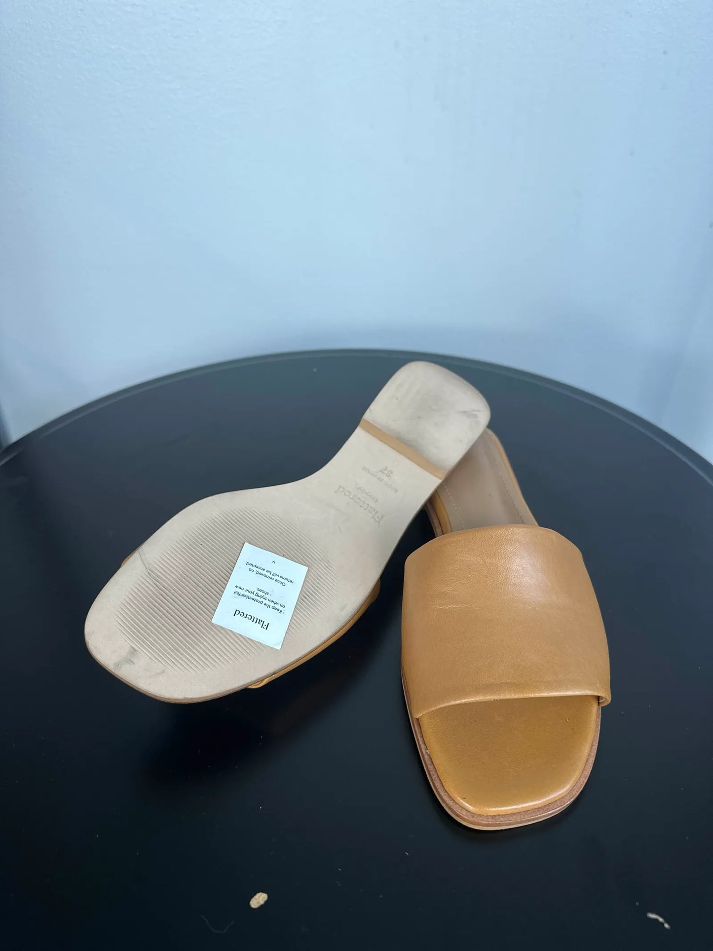 Flattered Mouna Leather Cognac Sandals