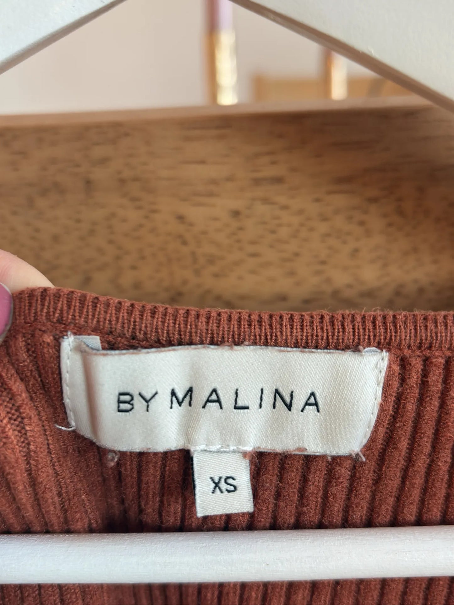 By Malina Tulip Ribbed Sweater