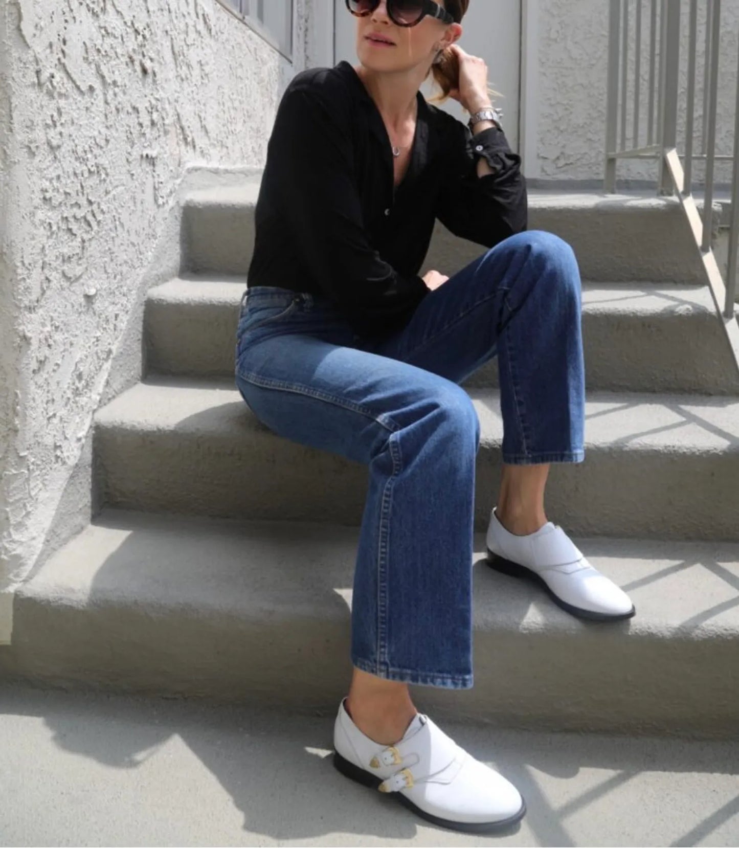 Blankens The Angie White Loafers