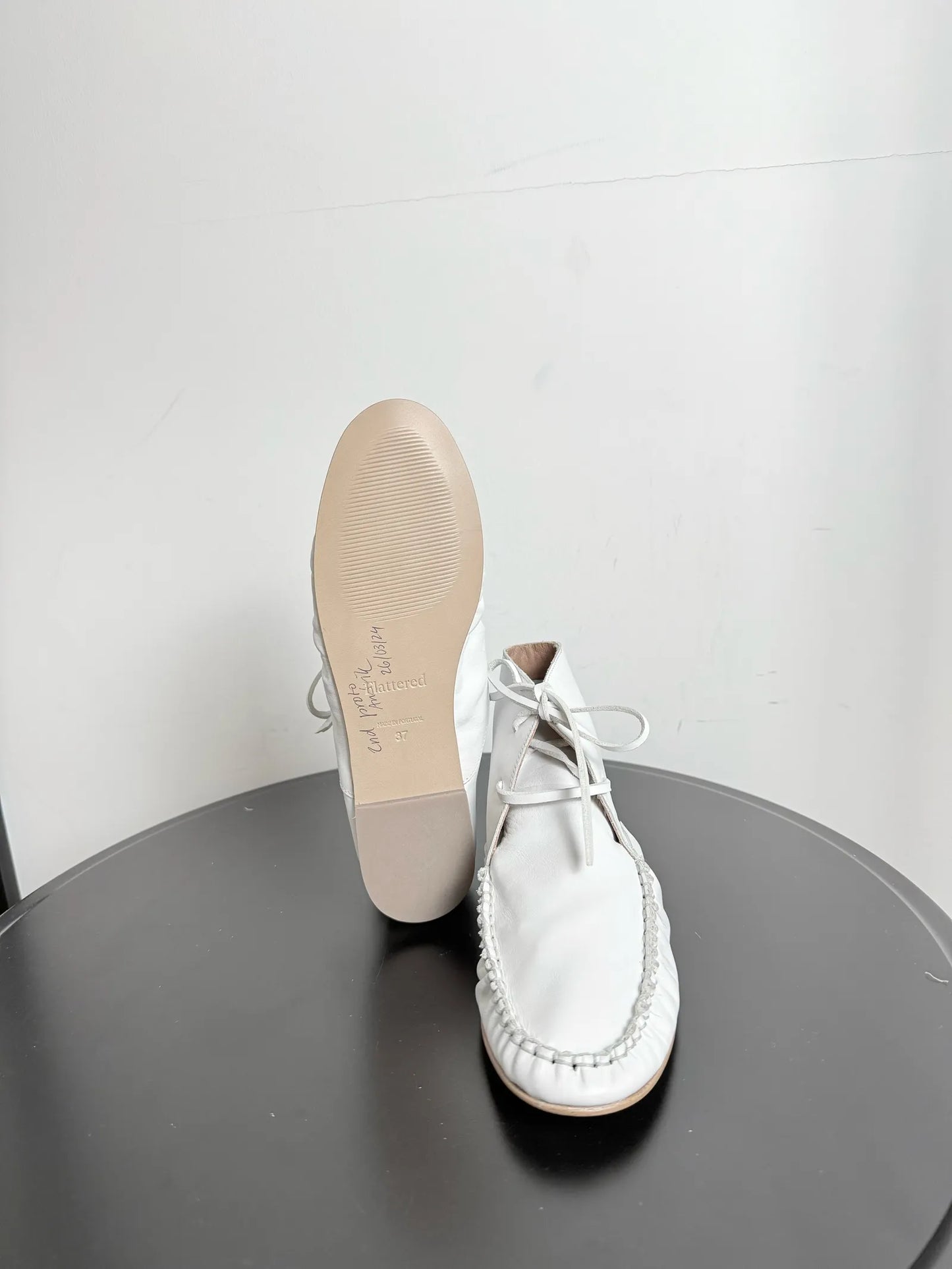 Flattered Babba White Loafers