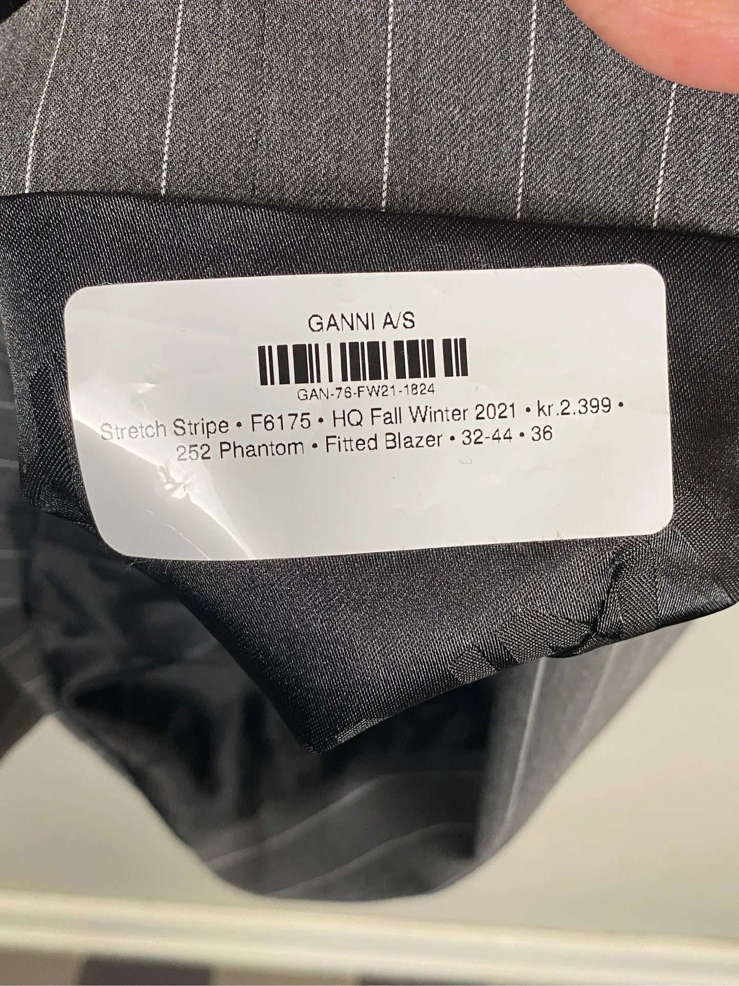 Ganni Stretch Stripe Blazer