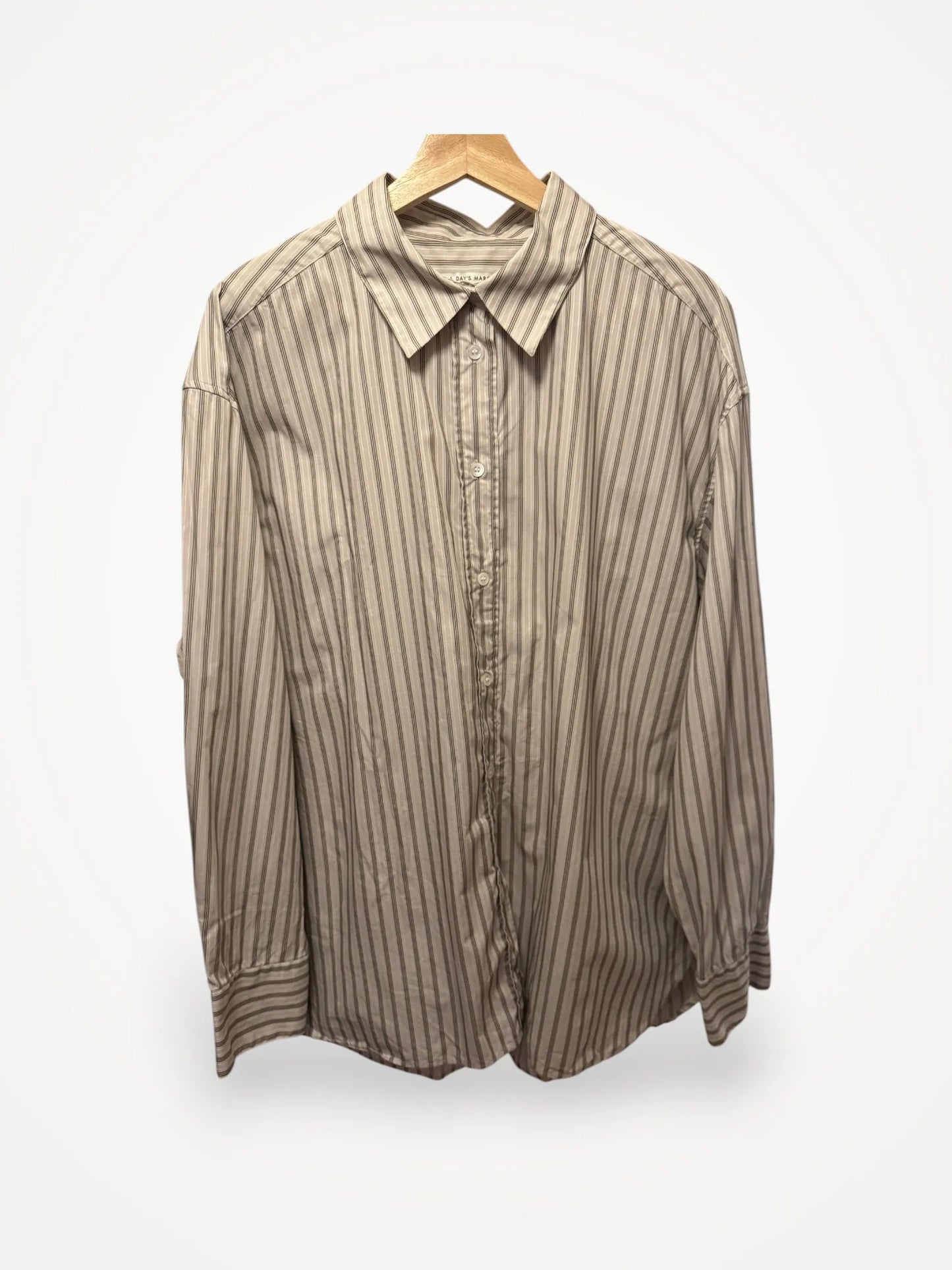 A Day's March Savona Striped Poplin Shirt