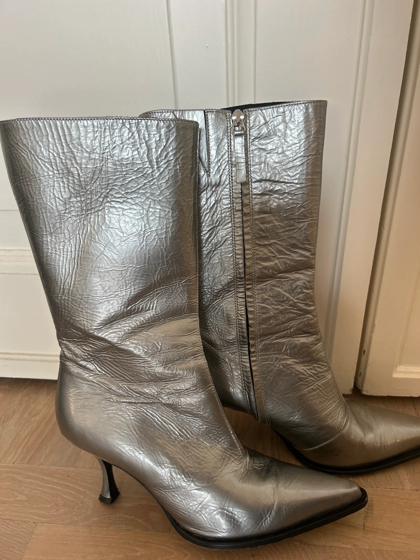 Acne Studios Bexen Leather Ankle Boots Stiefel