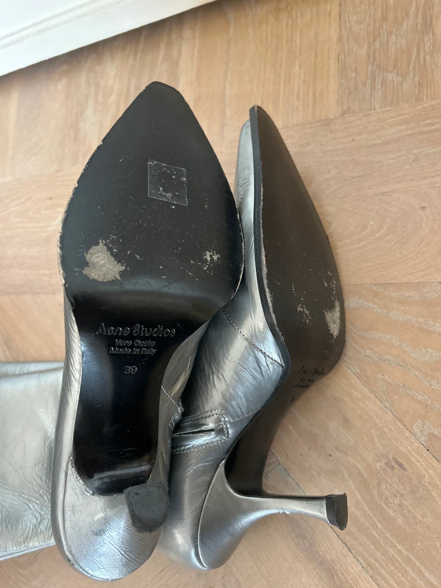 Acne Studios Bexen Leather Ankle Boots Stiefel