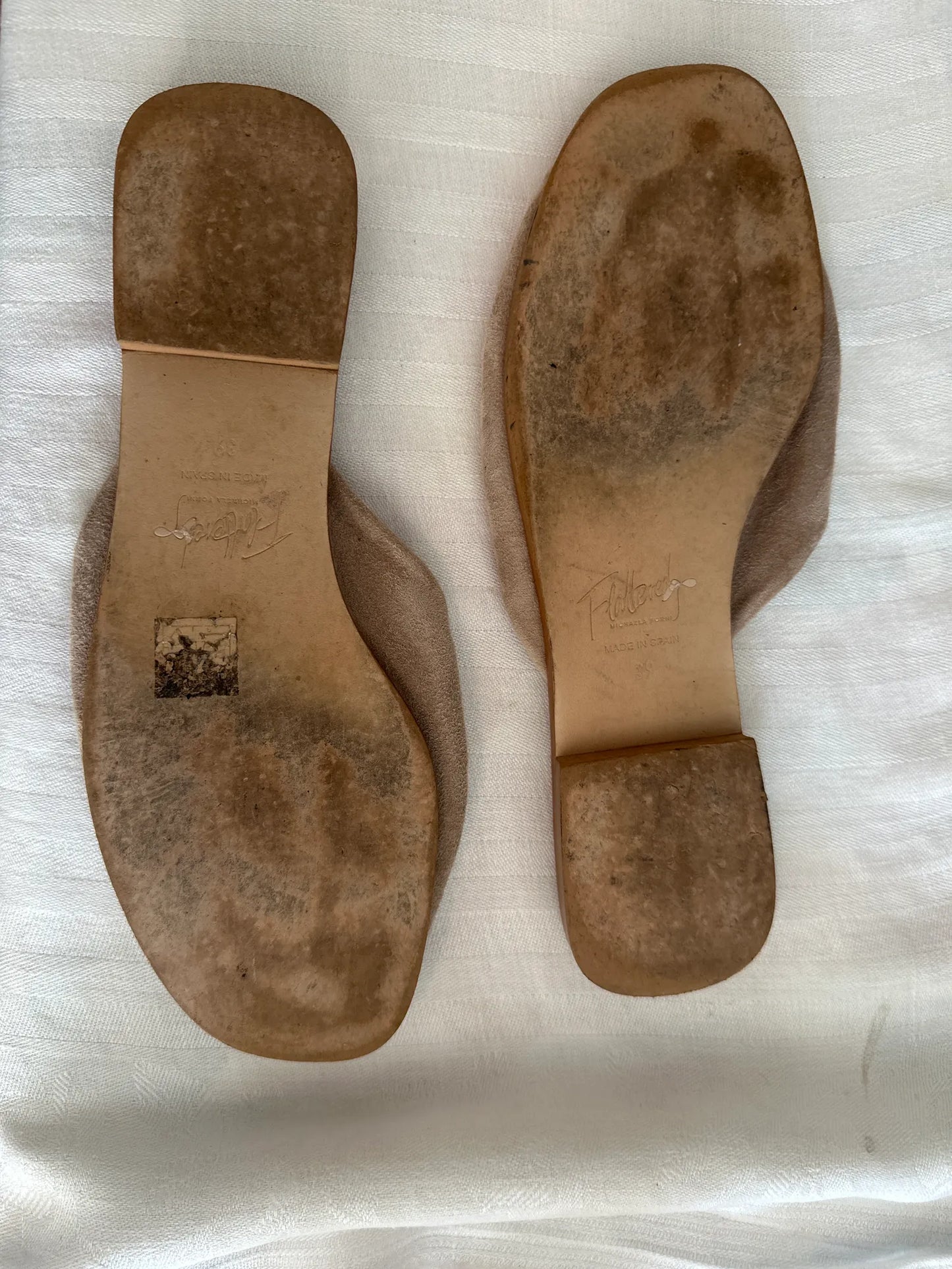 Flattered Misha Suede Sand Sandals