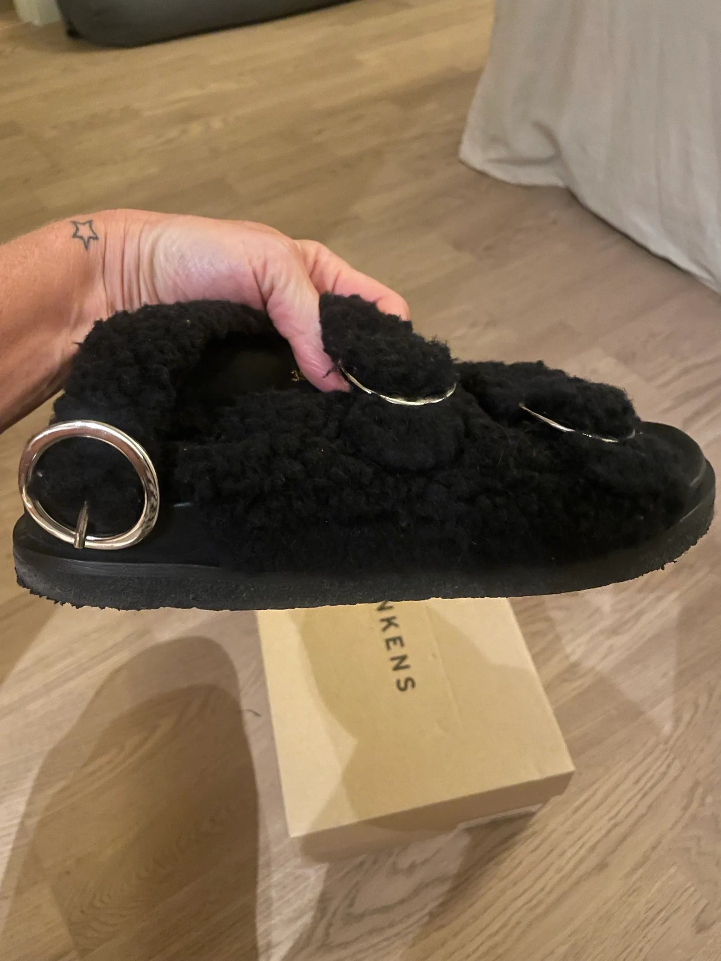 Blankens The Sanremo Shearling Sandals