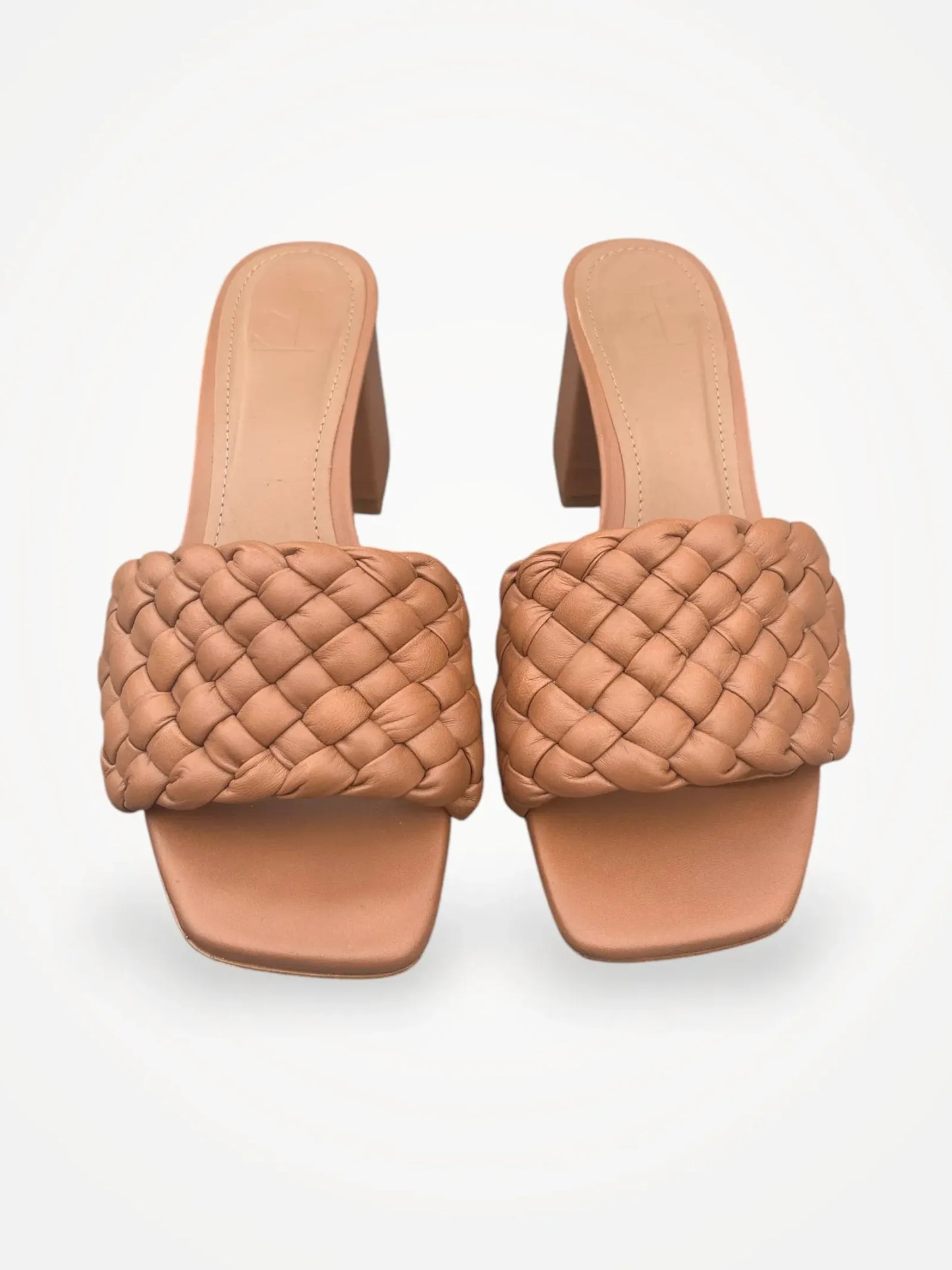 Flattered Odessa Leather Congac Heels