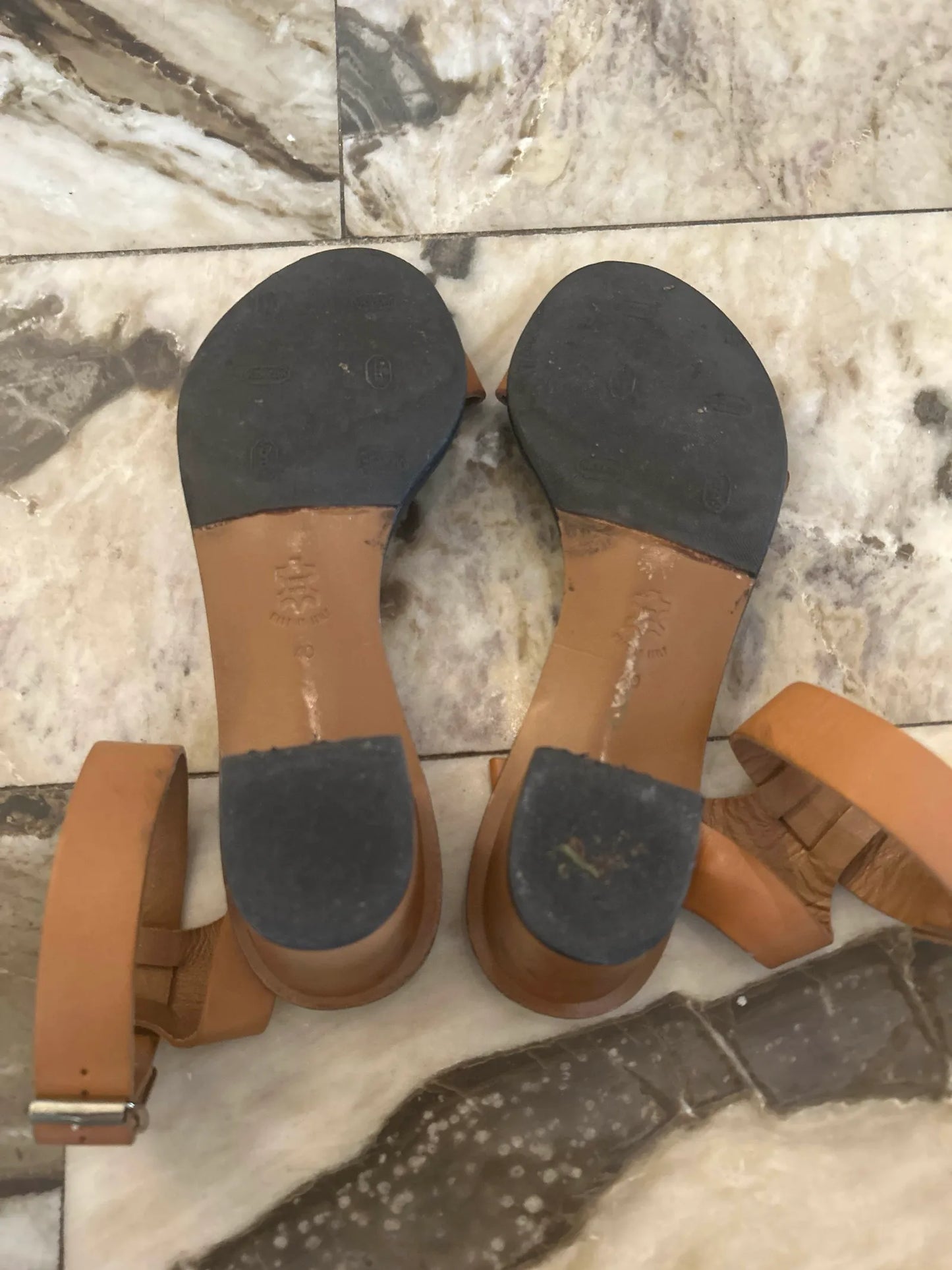 ATP Atelier Carmen Brandy Leather Strap Heels Sandals