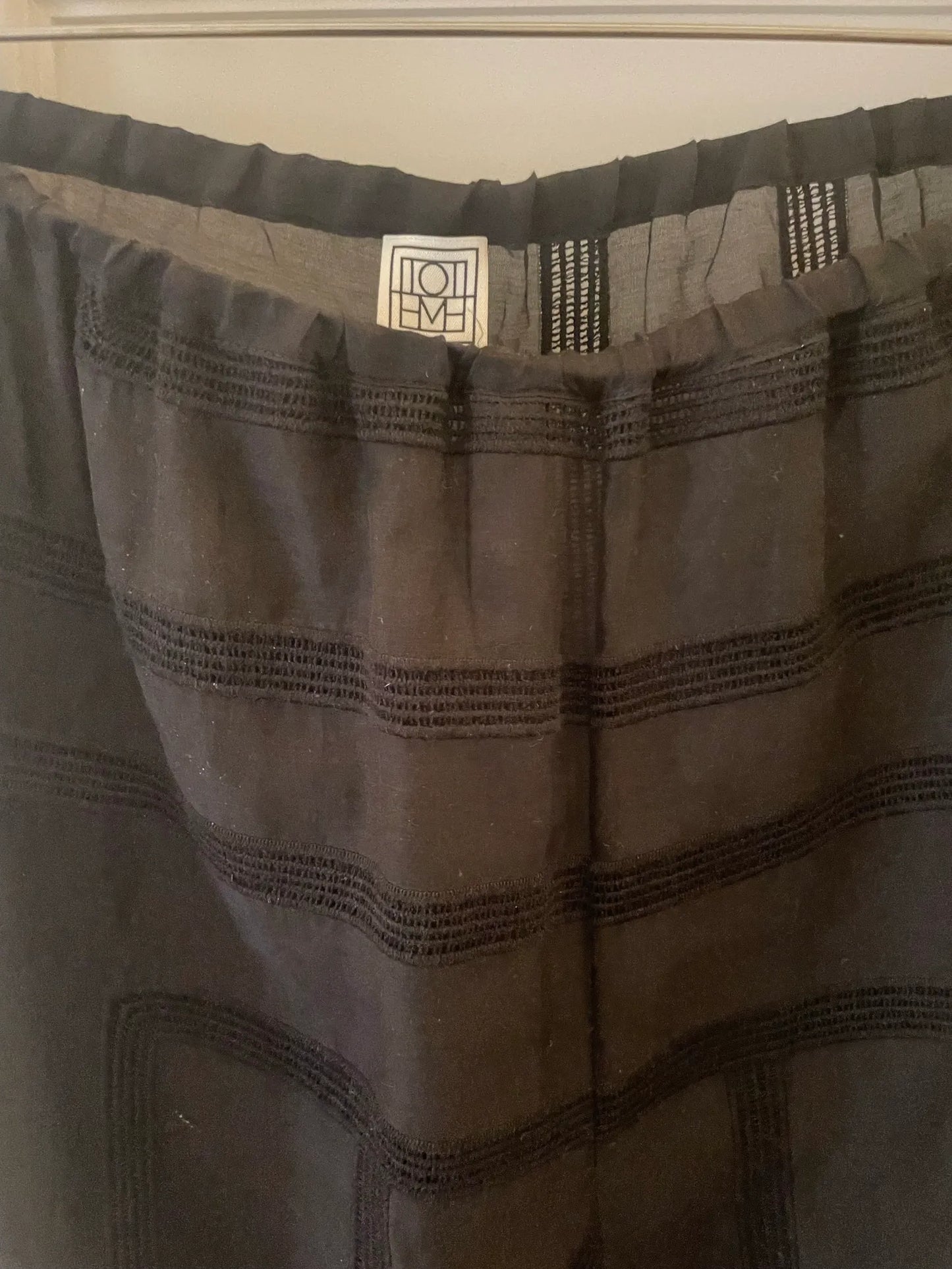Toteme Monogram Crochet Pj Bottoms Trousers