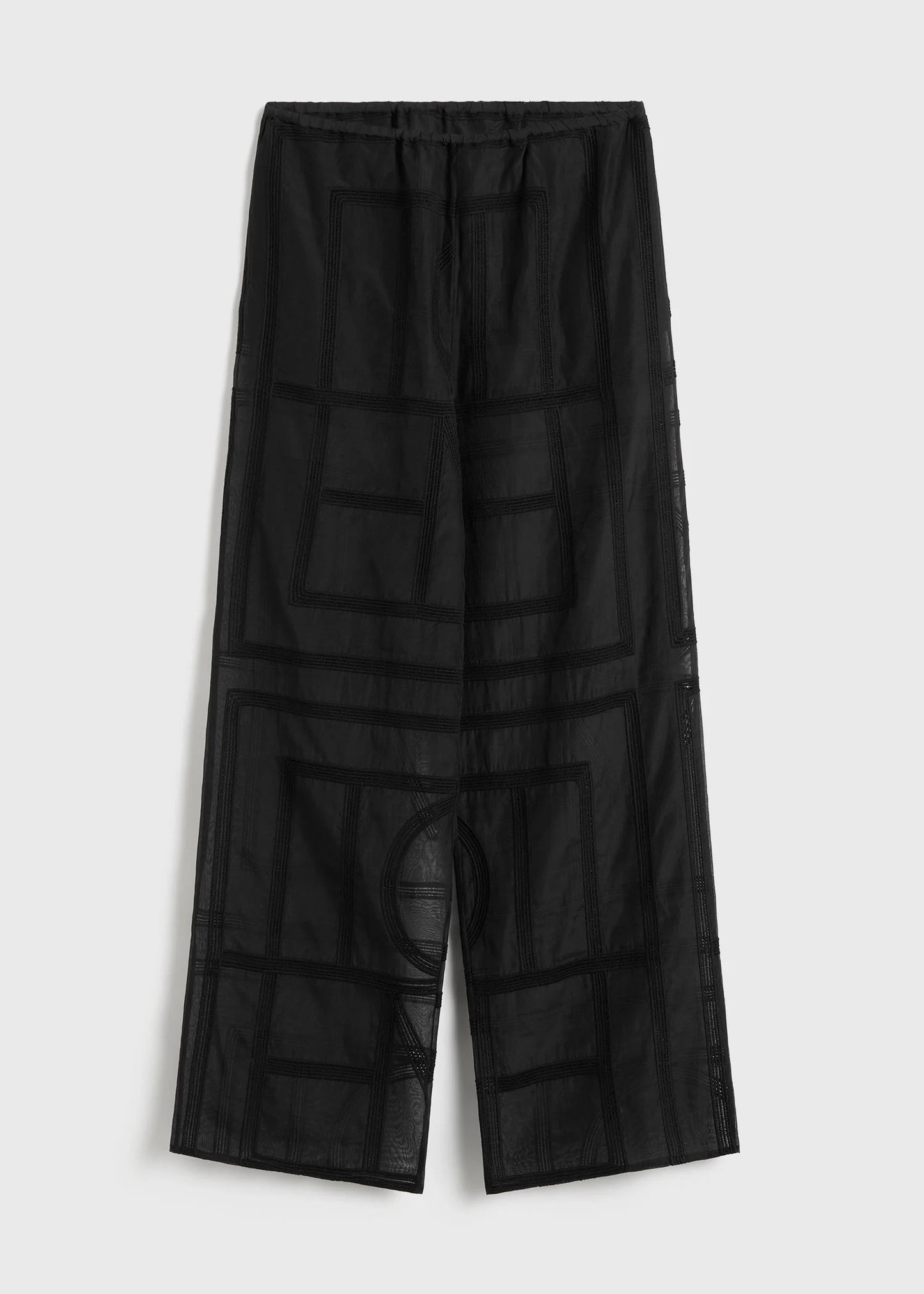 Toteme Monogram Crochet Pj Bottoms Trousers