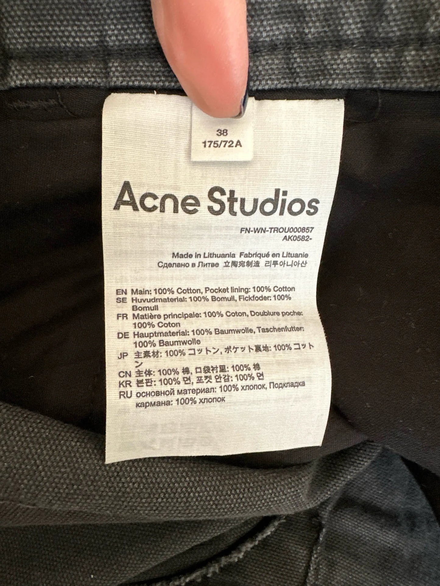 Acne Studios Cargo Trousers