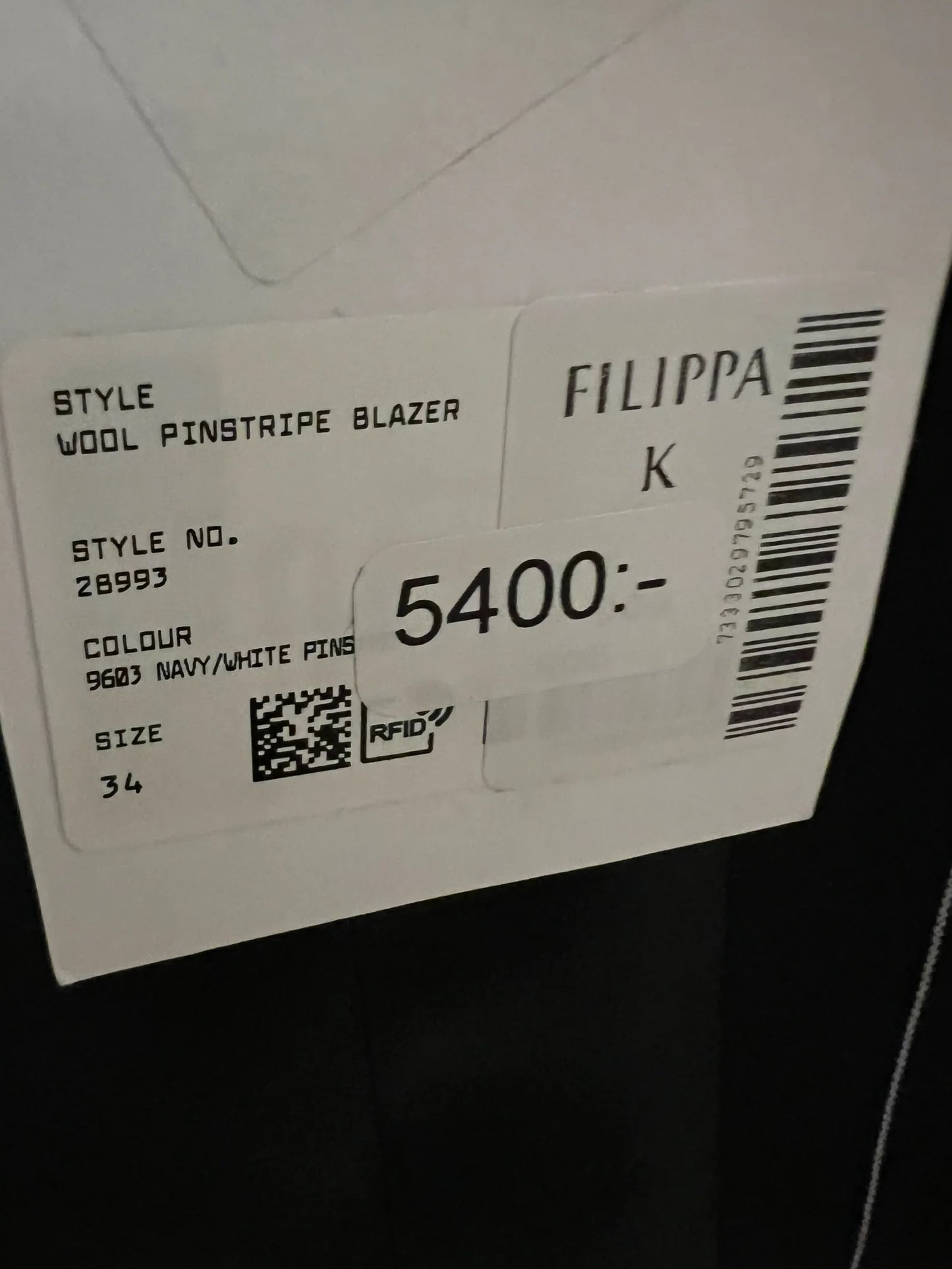 Filippa K Wool Pinstripe Blazer