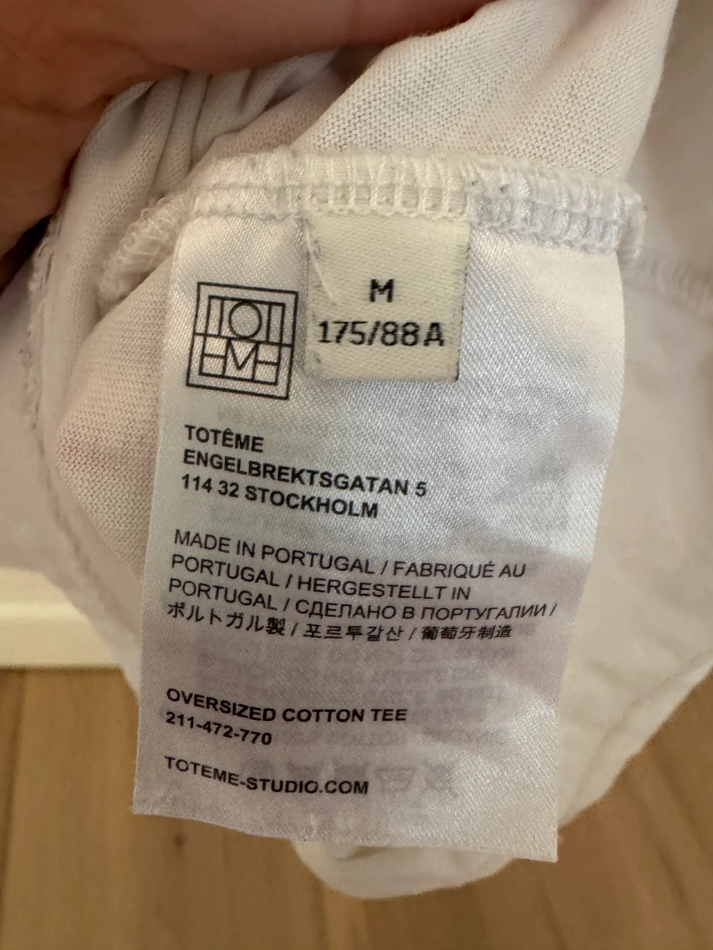Toteme Overzized Cotton T-shirt
