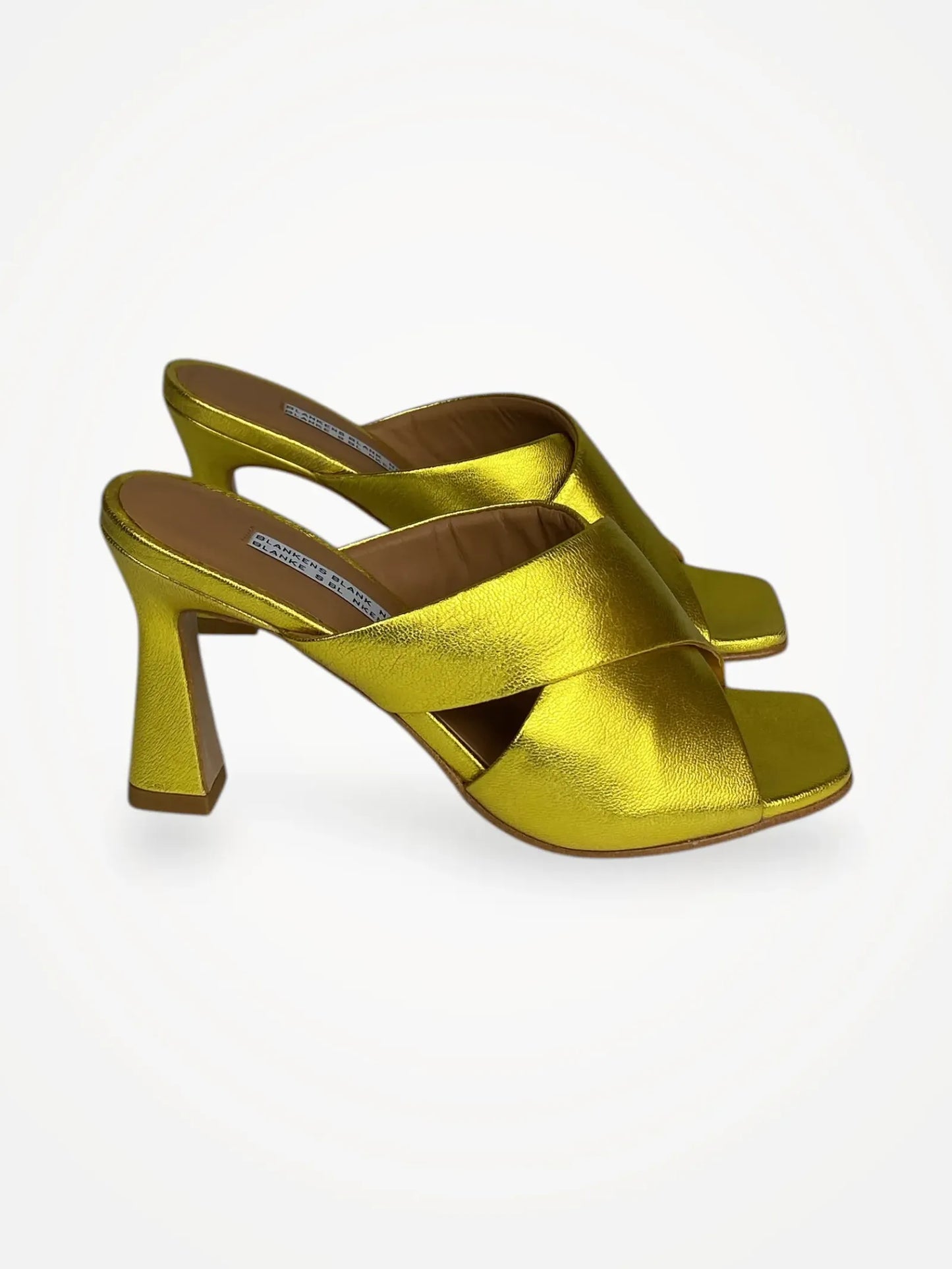 Blankens The Lily Chartreuse Heels