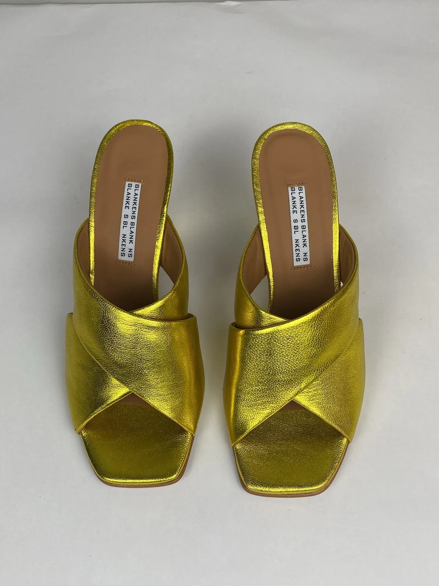 Blankens The Lily Chartreuse Heels
