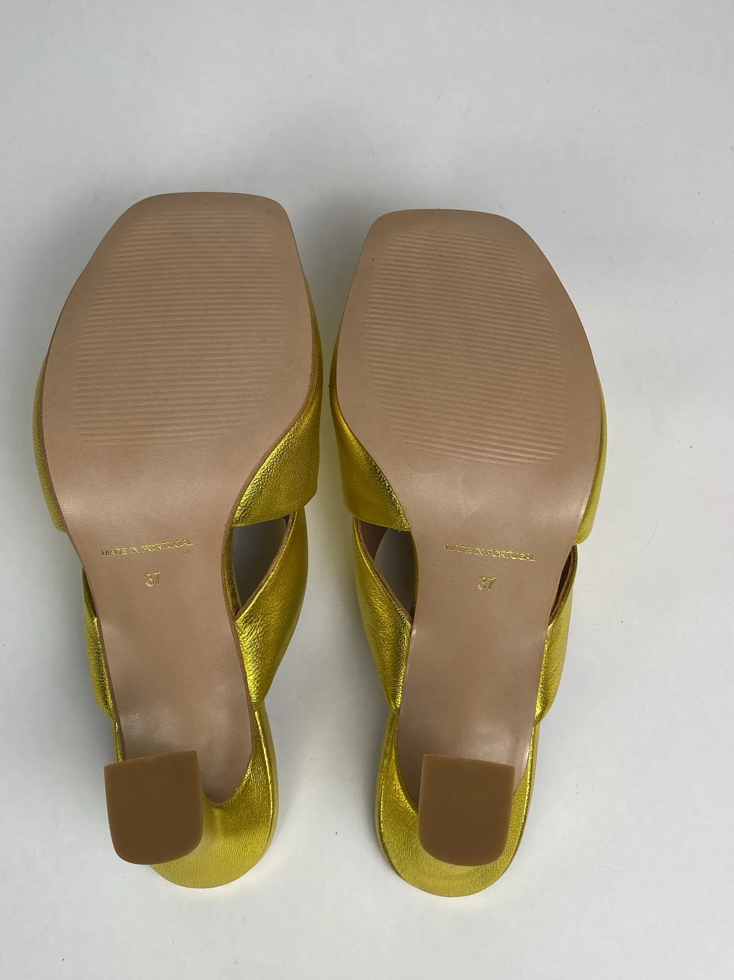 Blankens The Lily Chartreuse Heels