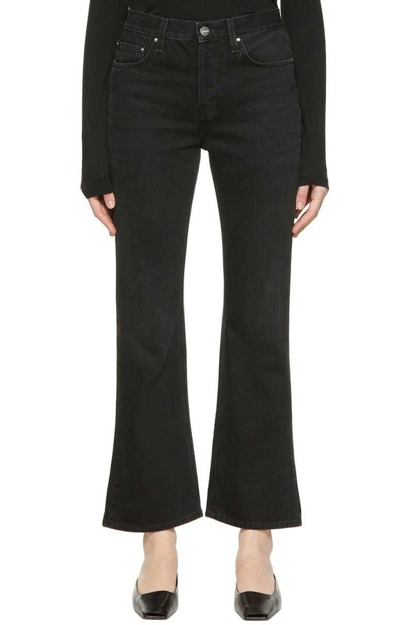 Toteme Cropped Kicked Denim Jeans