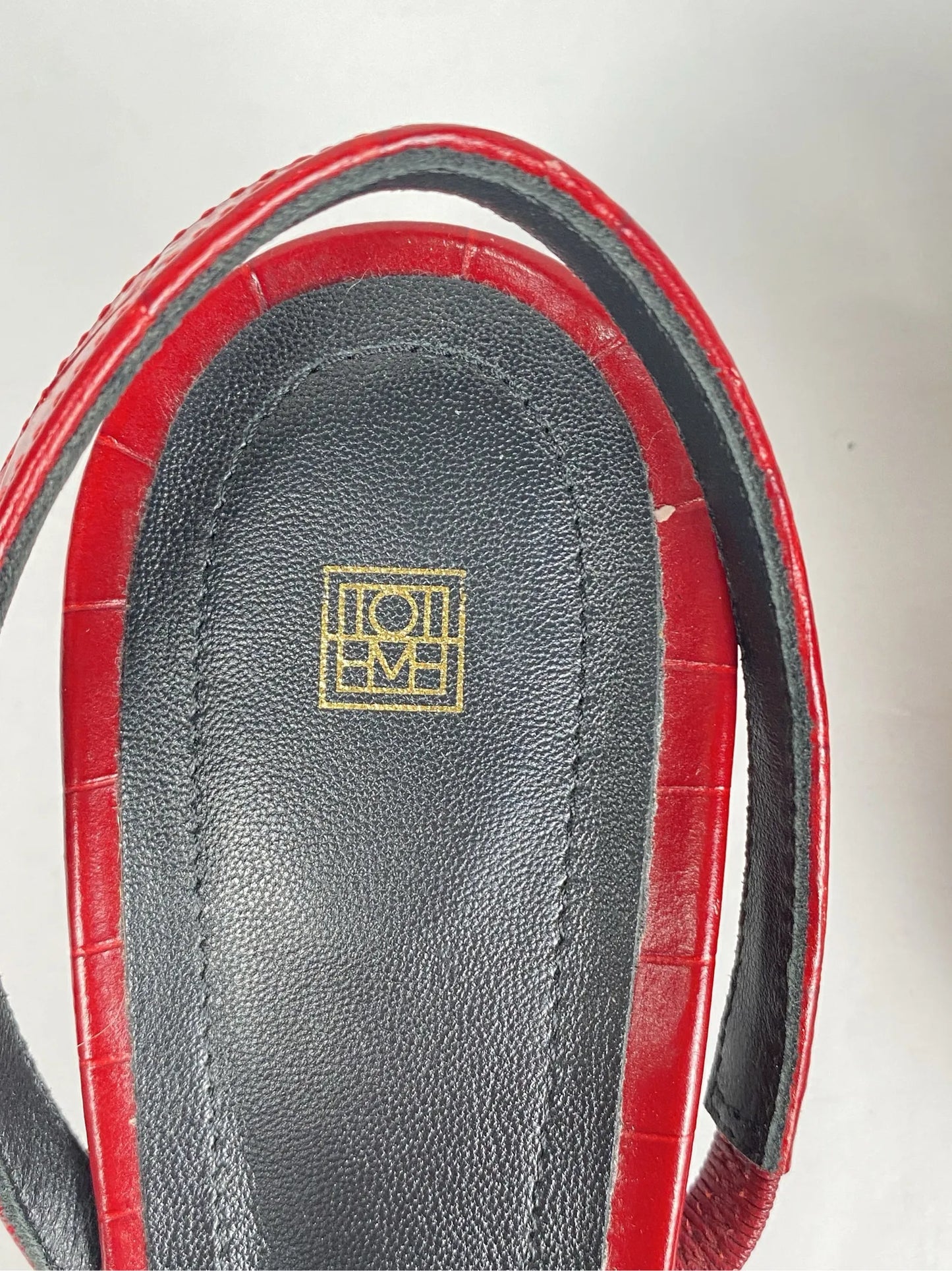Toteme Red Croco 593 Heels