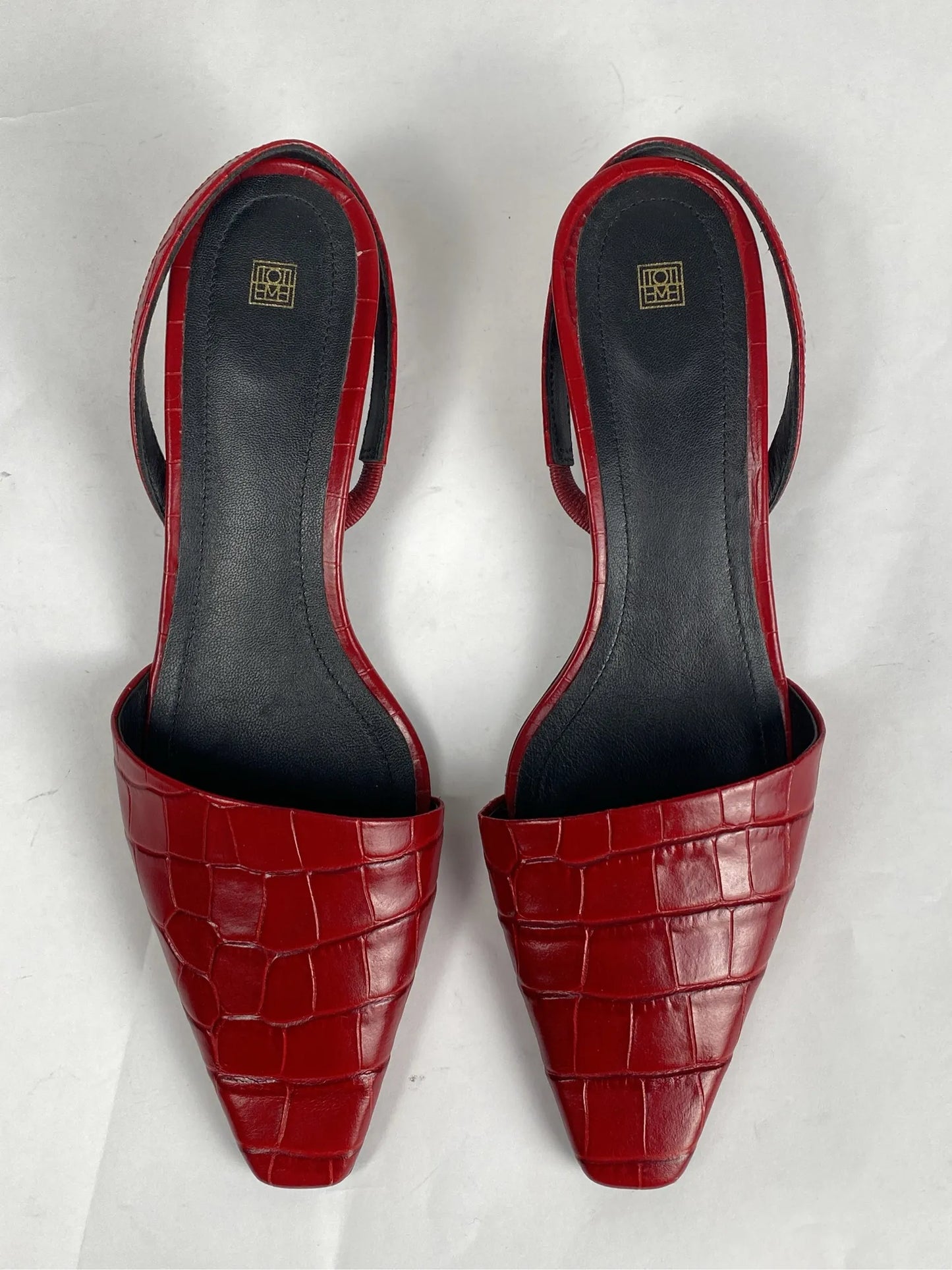 Toteme Red Croco 593 Heels