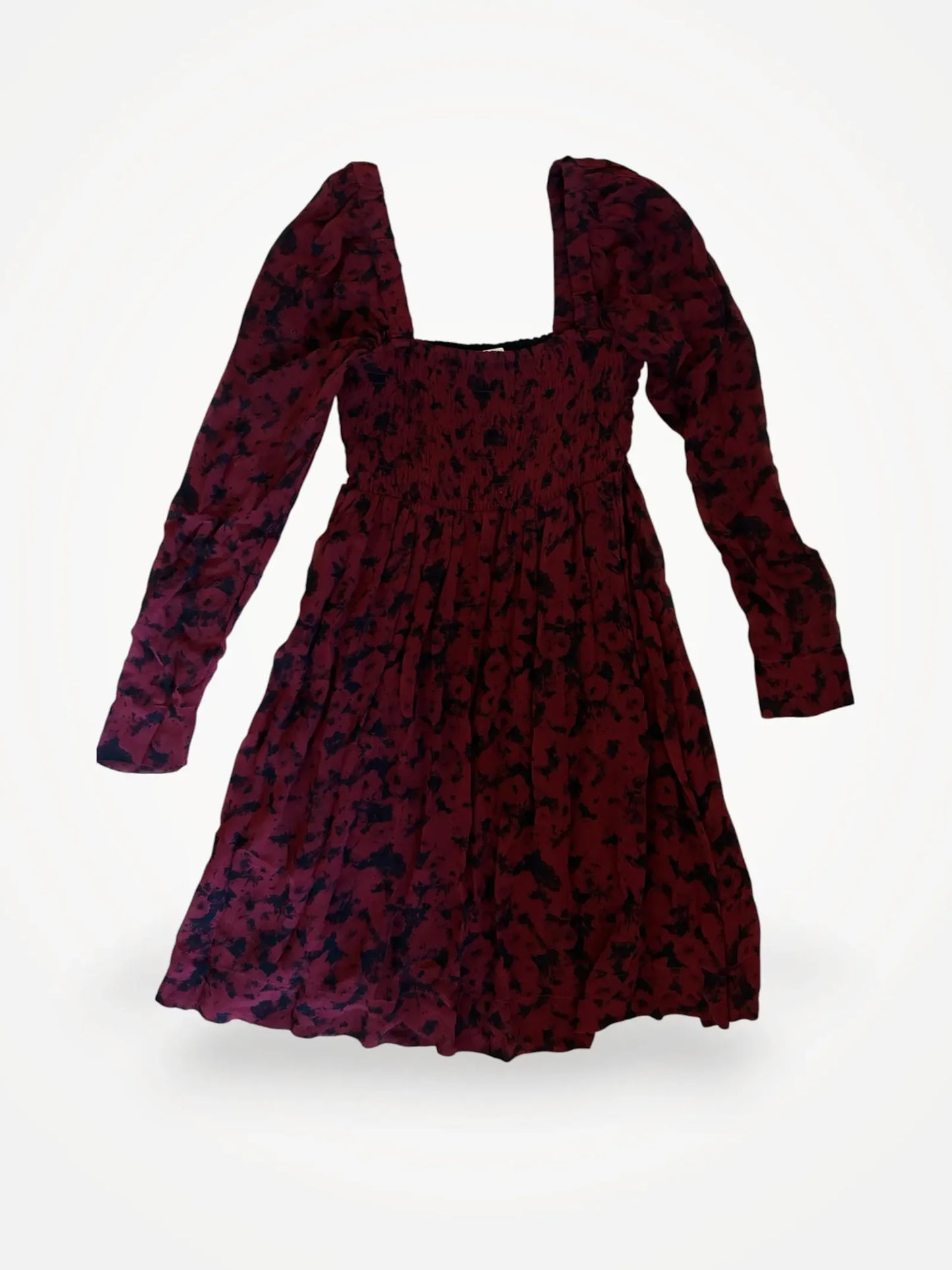 Ganni Printed Georgette Viscose Mini Dress