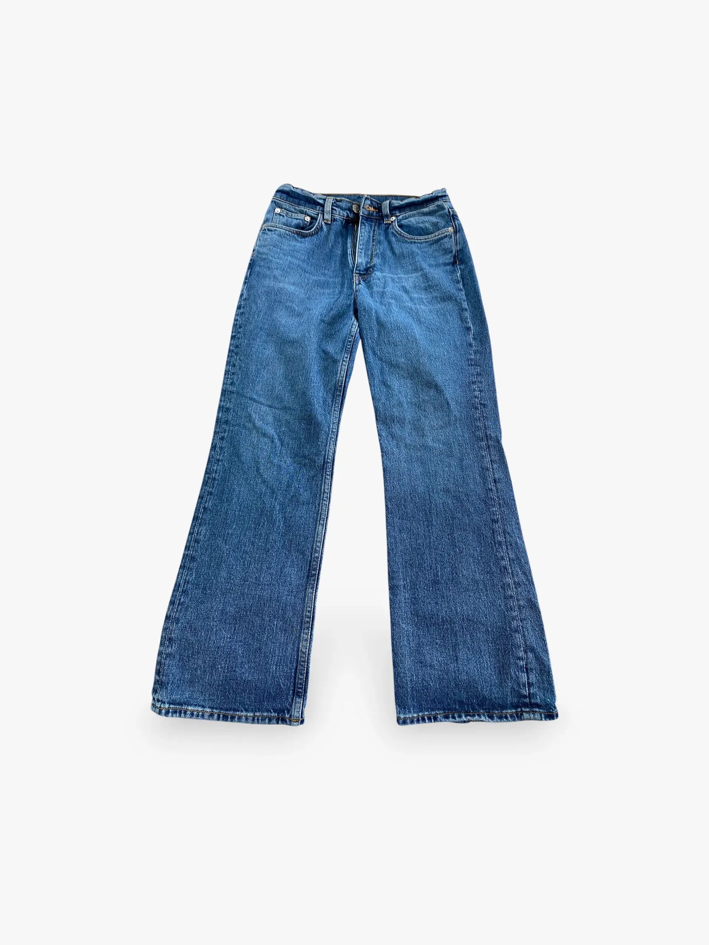 Arket Flared Cropped Stretch Jeans