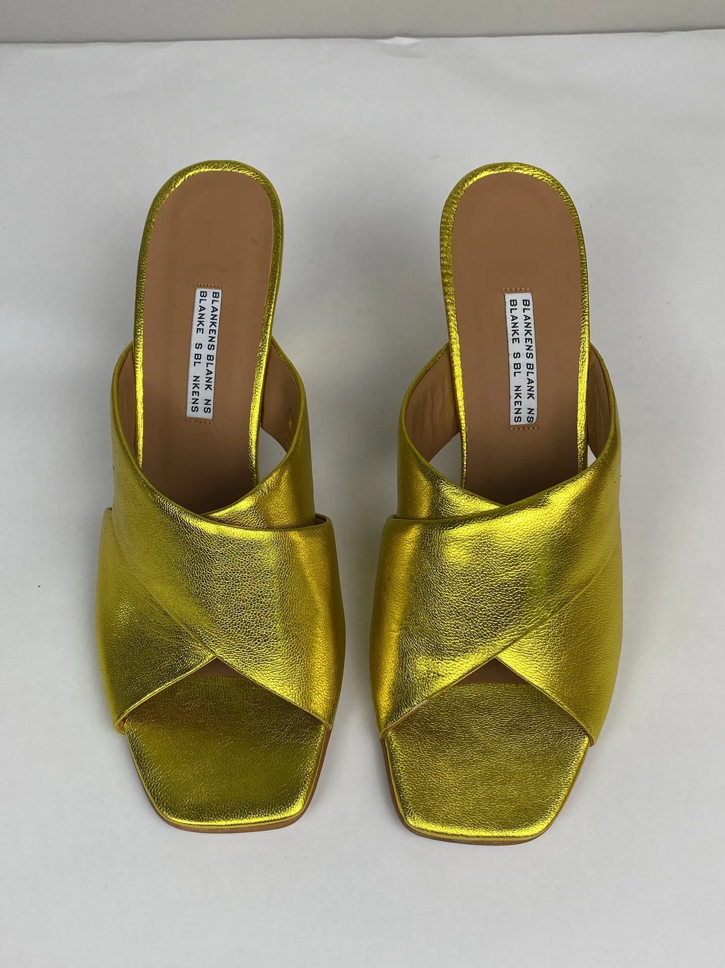 Blankens The Lily Chartreuse Heels