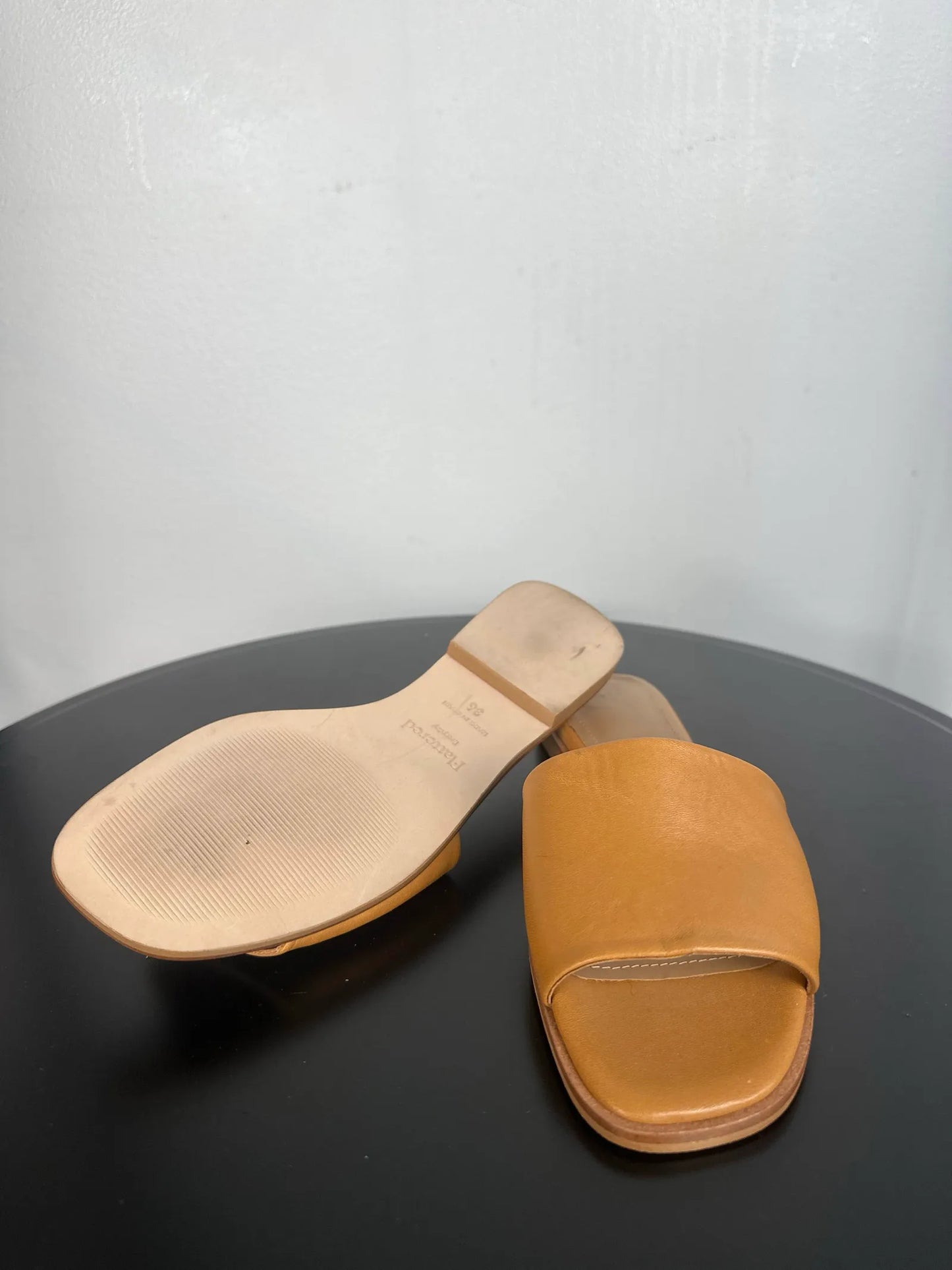 Flattered Mouna Leather Cognac Sandalen