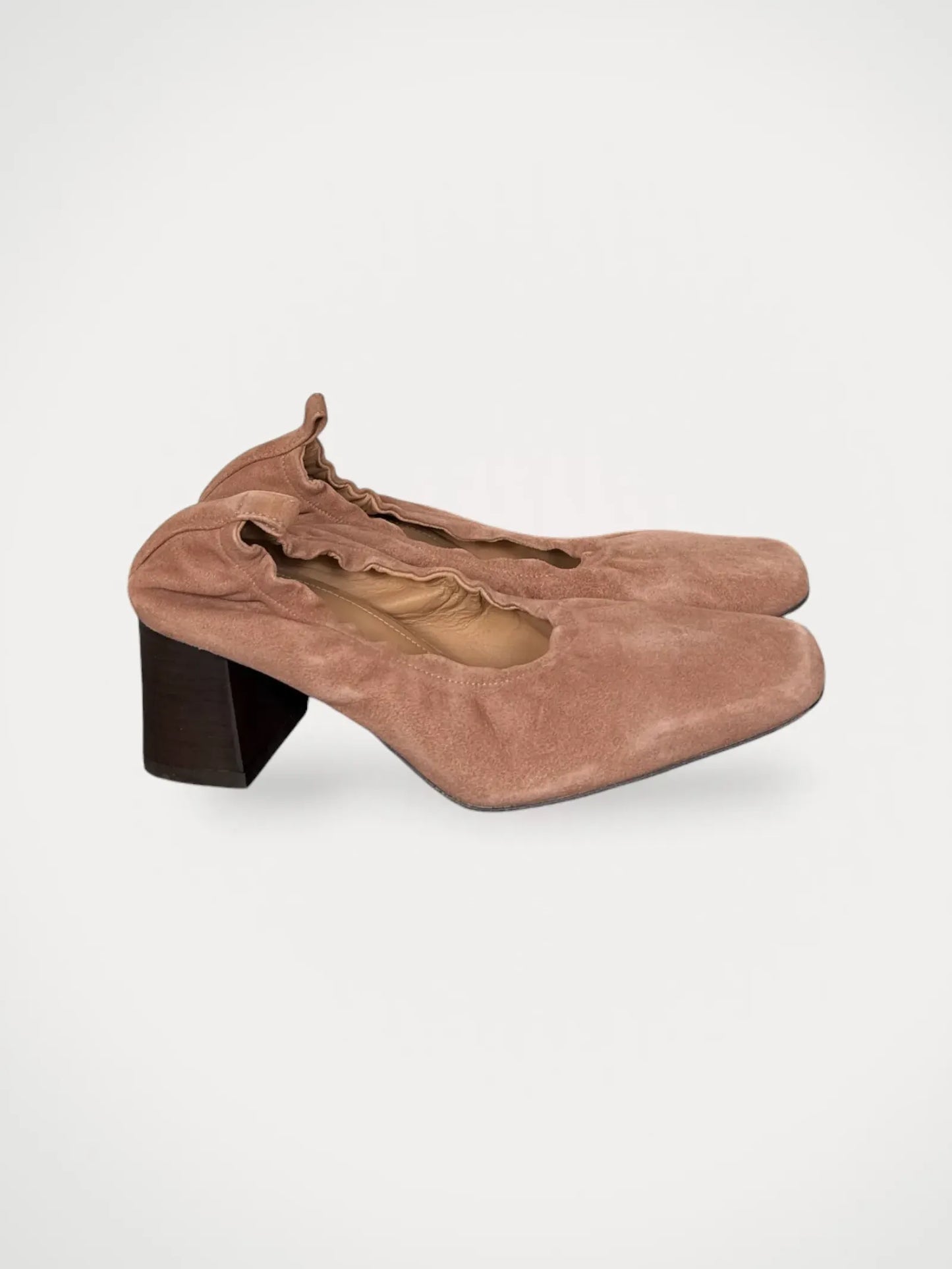 Flattered Ellie Pin Suede Heels