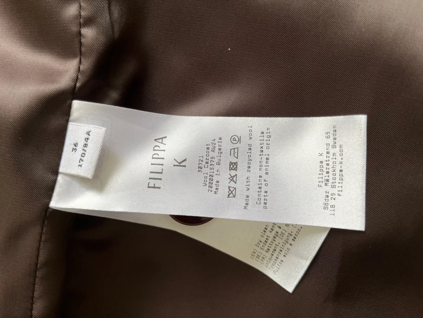 Filippa K Wool Carcoat Coat