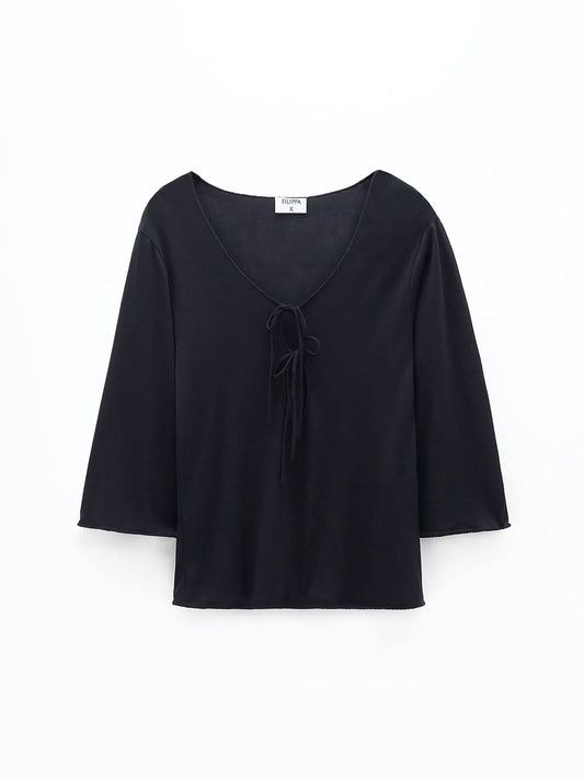 Filippa K Jersey Tie Top