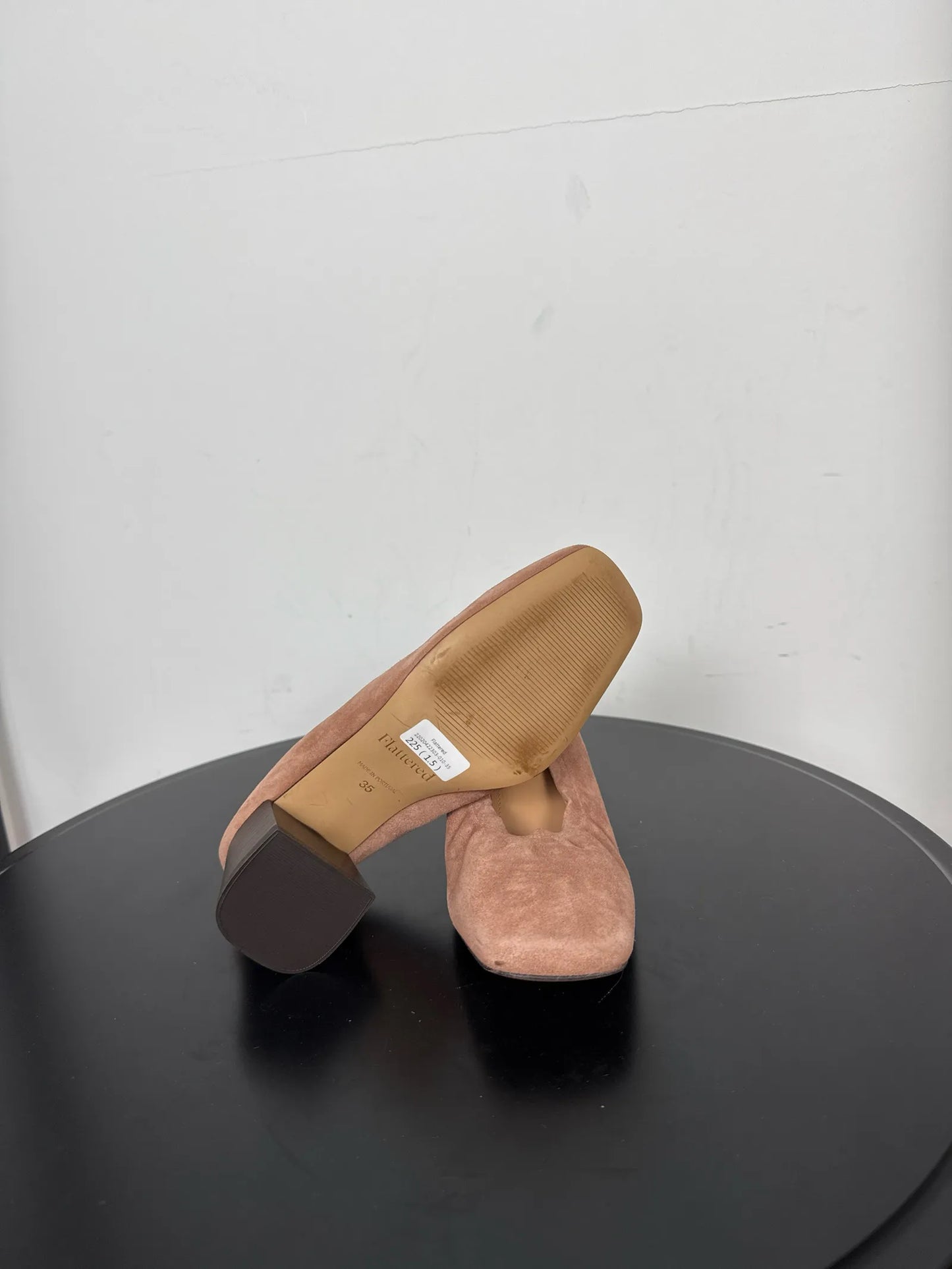 Flattered Ellie Pink Suede High Heels