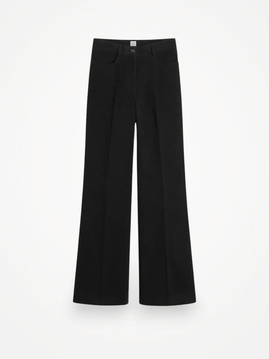 Toteme Flared Moleskin Trousers Trousers