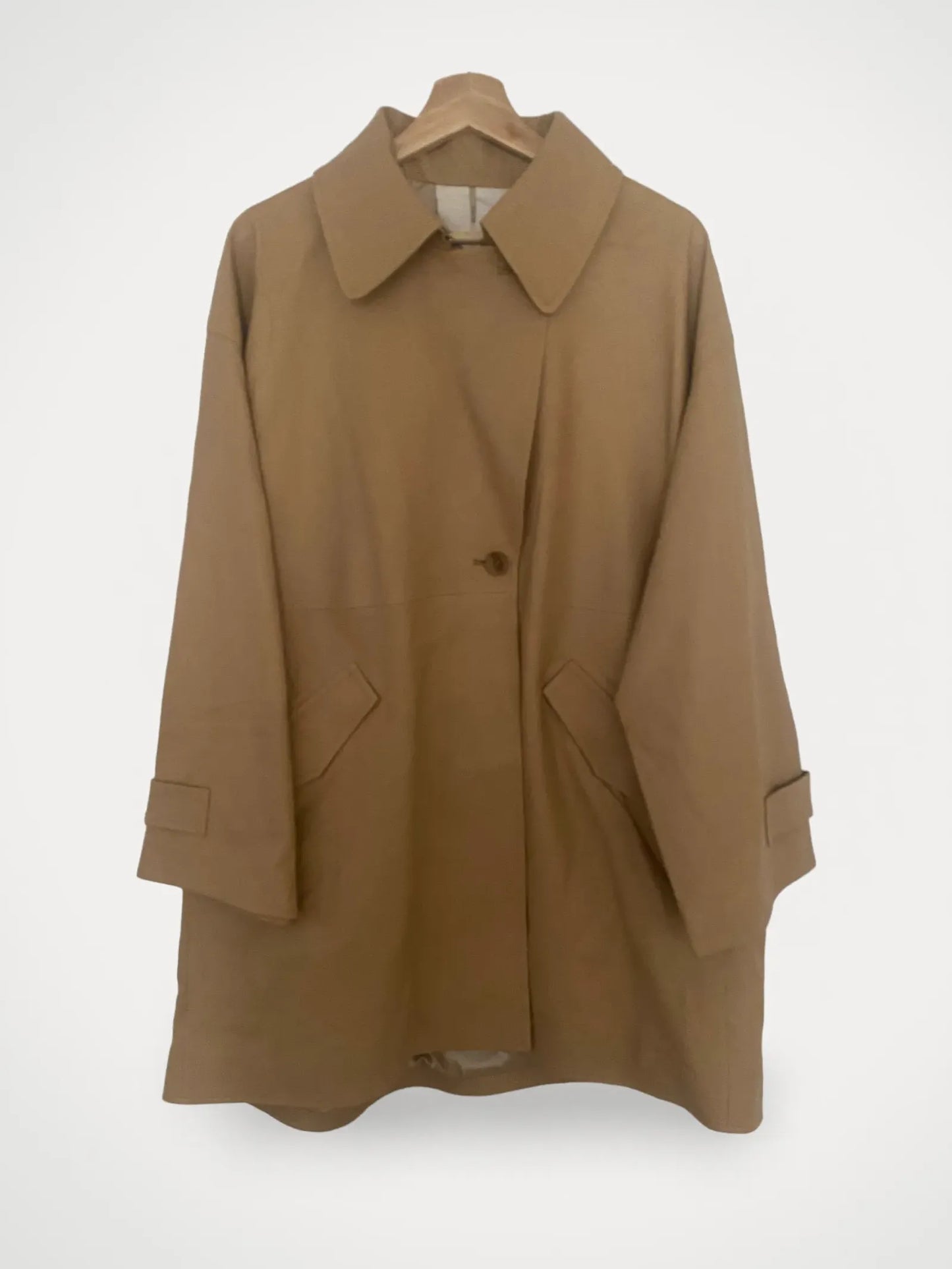 Arket Short Leather Trenchcoat Coat