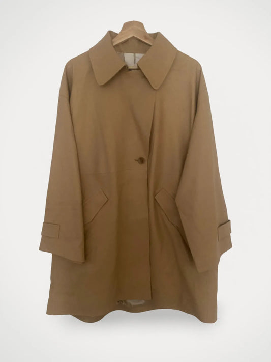 Arket Short Leather Trenchcoat Coat