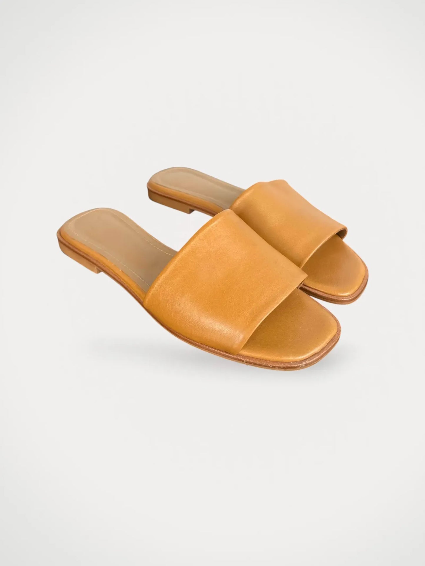 Flattered Mouna Leather Cognac Sandalen