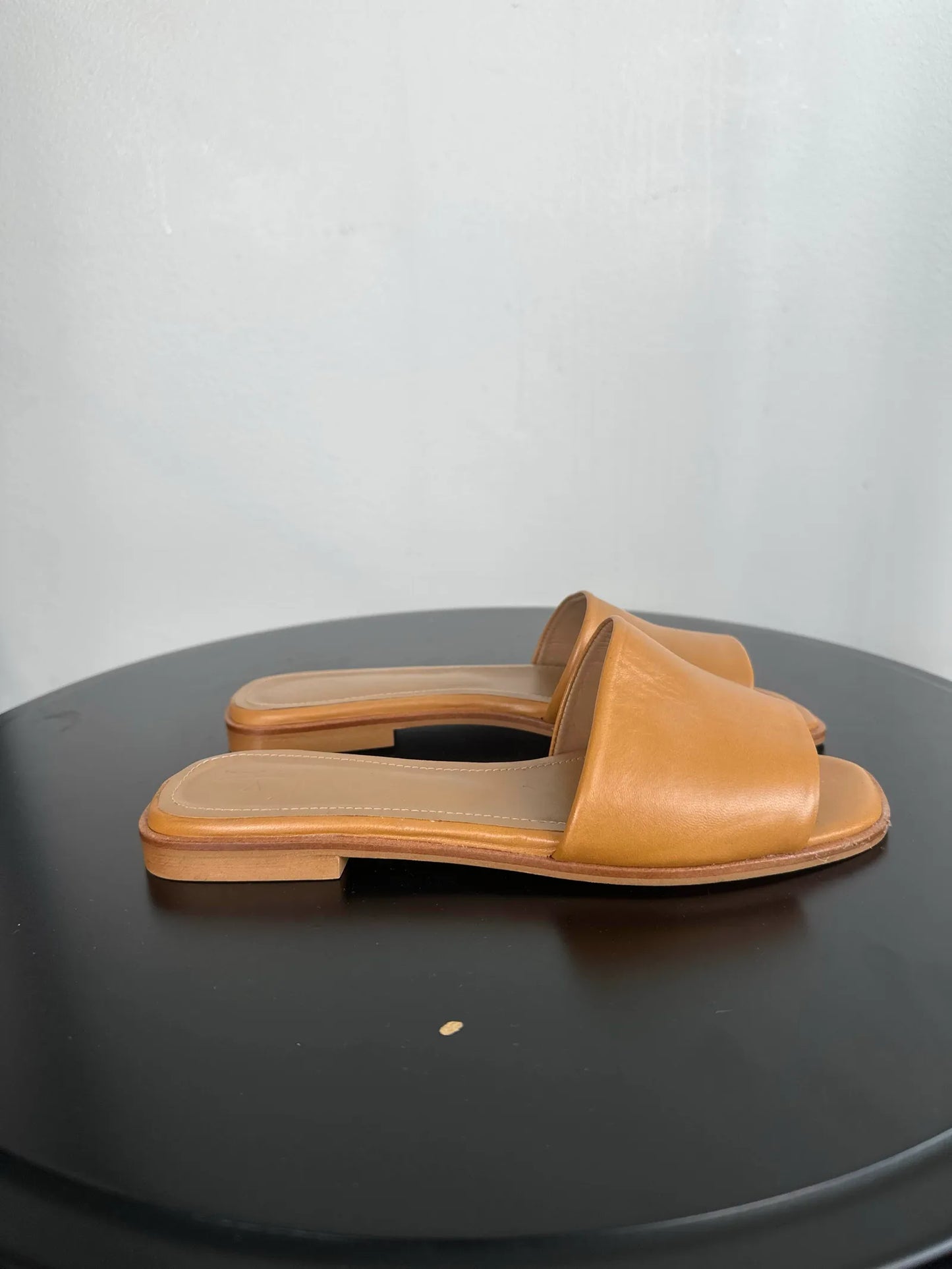 Flattered Mouna Leather Cognac Sandalen
